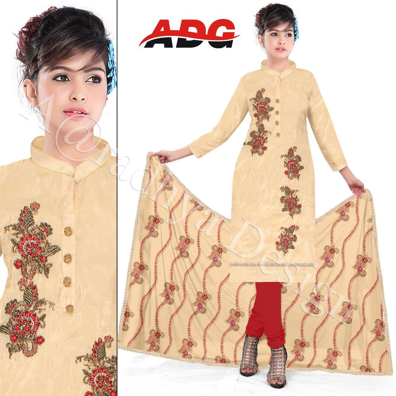 Daman & Single Head top & Duppata