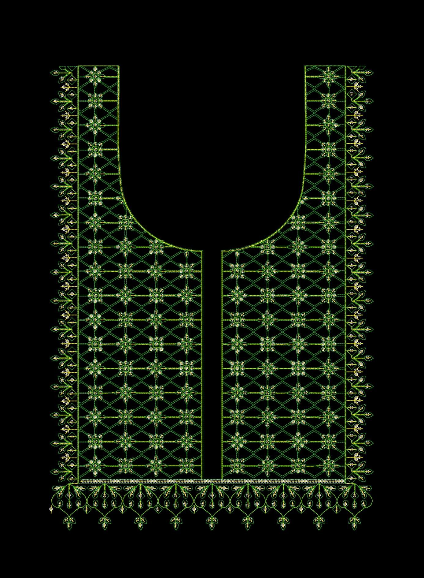 Cording & Sequince Neck