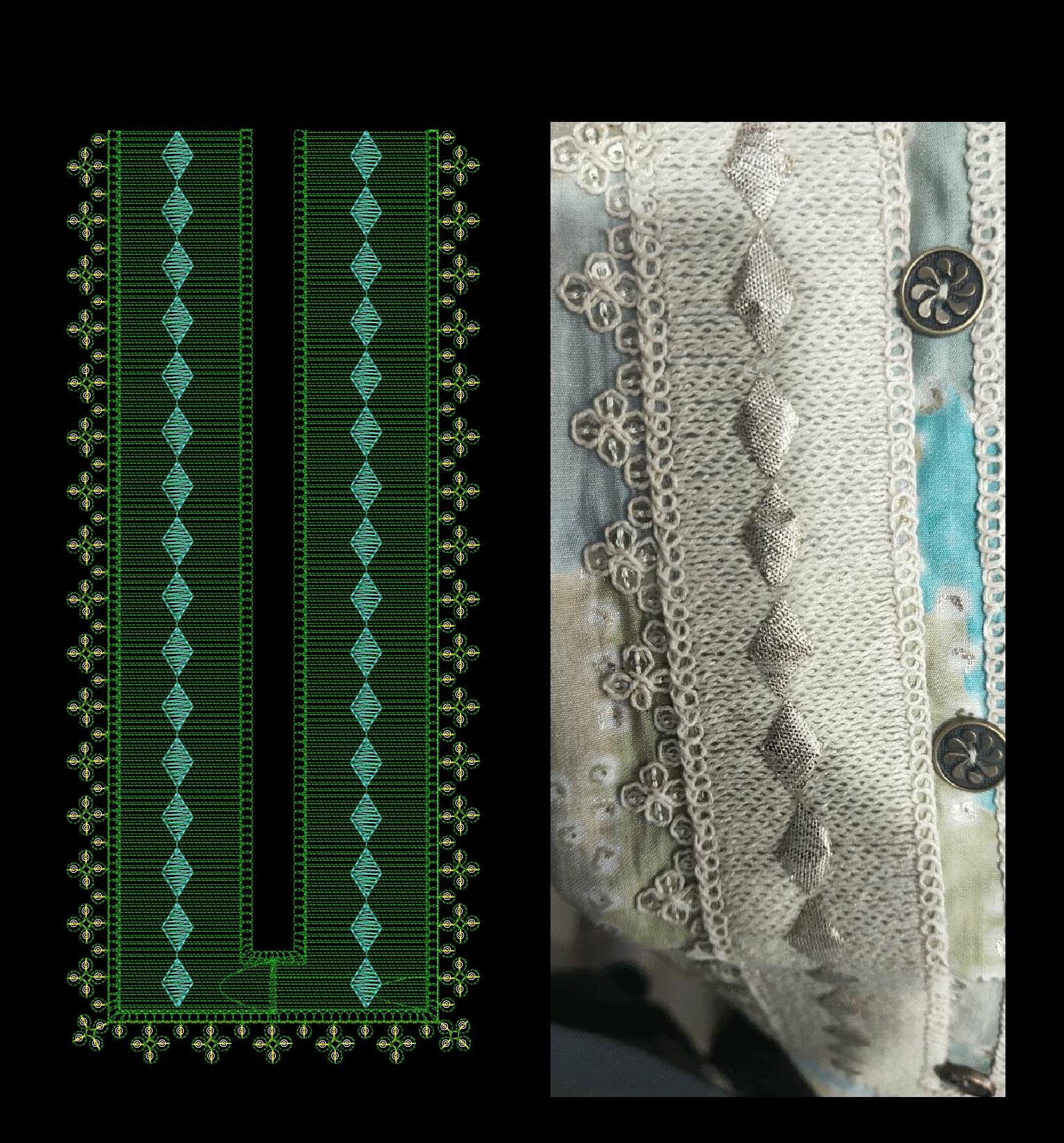 Cording & Sequince kurti