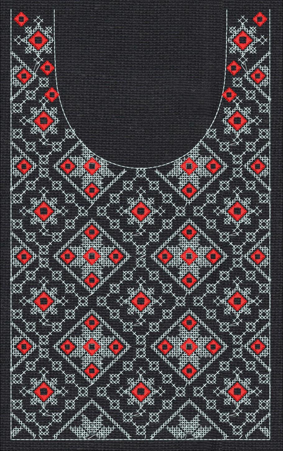 Cross Stitch Neck