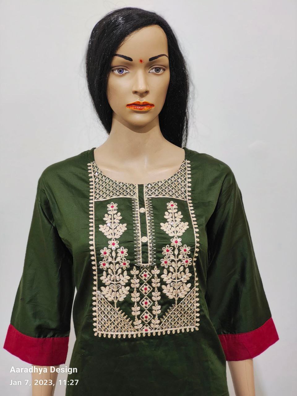 Cording & Sequince kurti