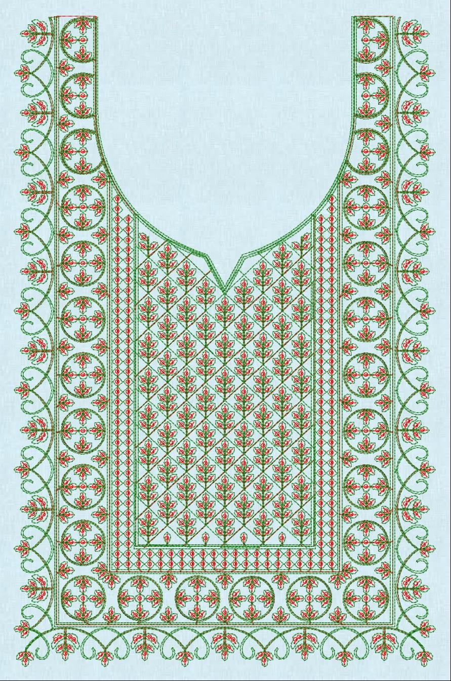 Cording & Sequince Neck