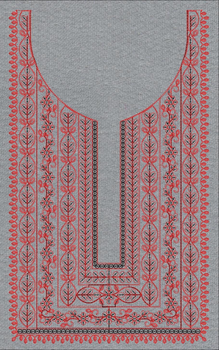 Cording & Sequince Neck