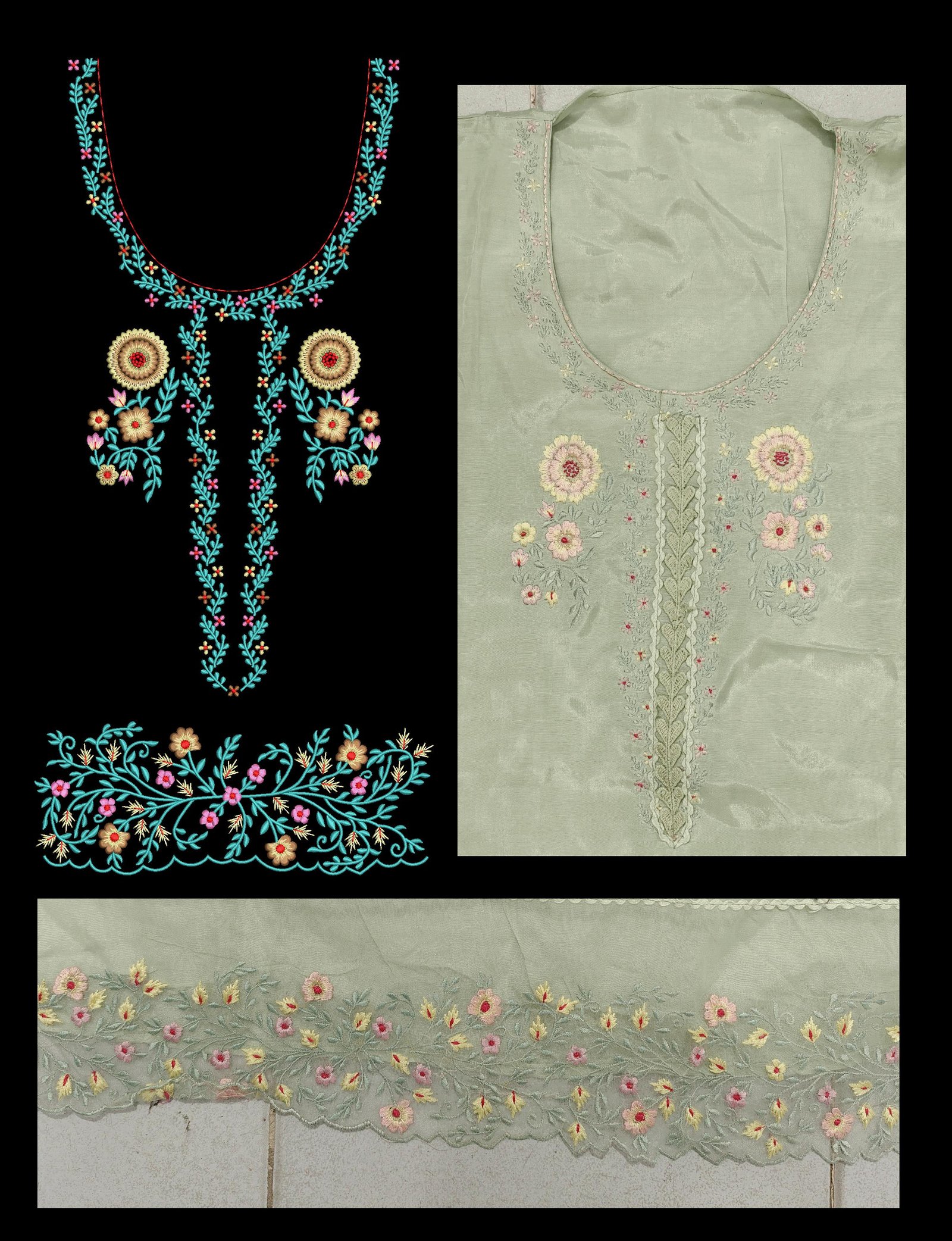 Neck Top Duppata