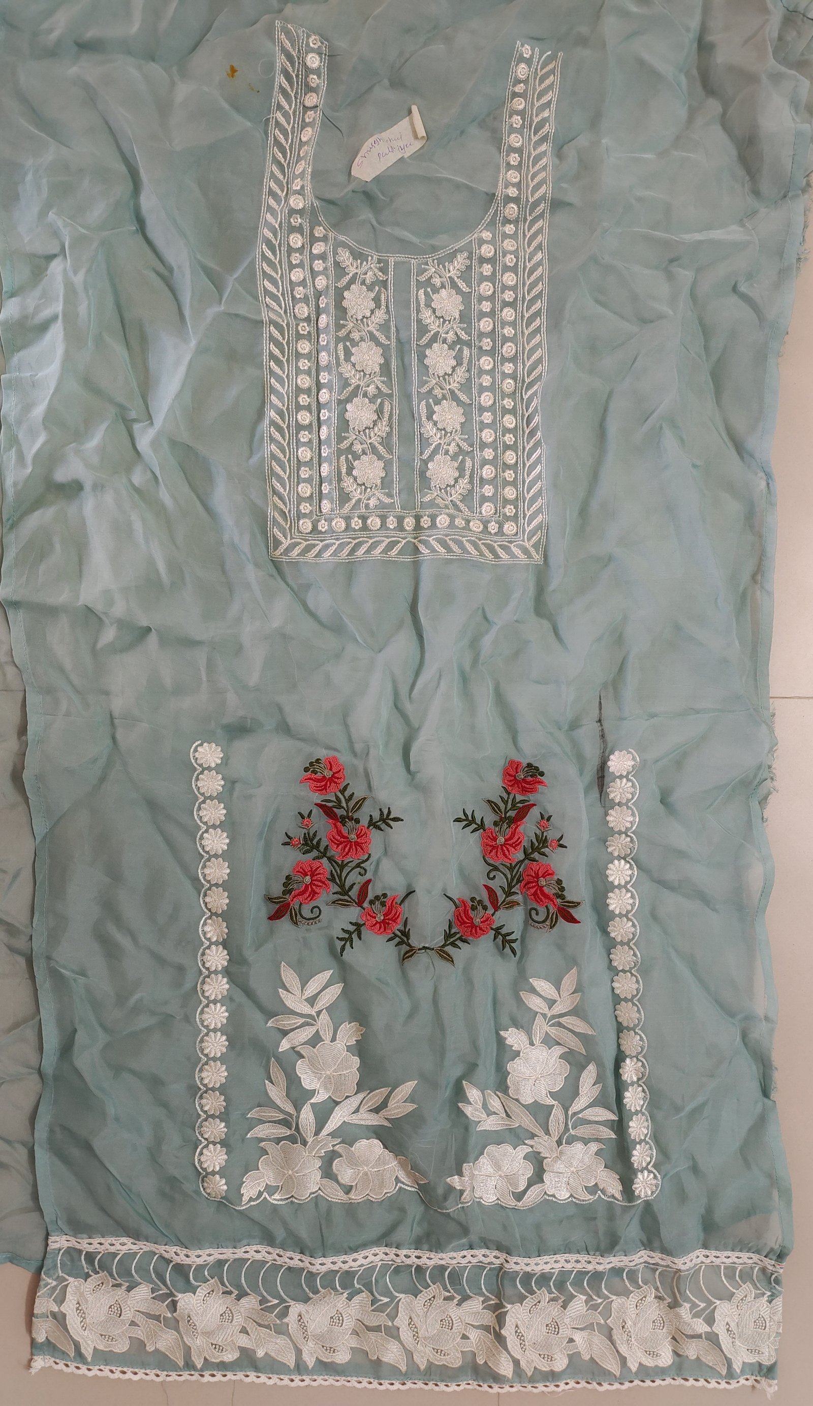 Neck Top Duppata Design