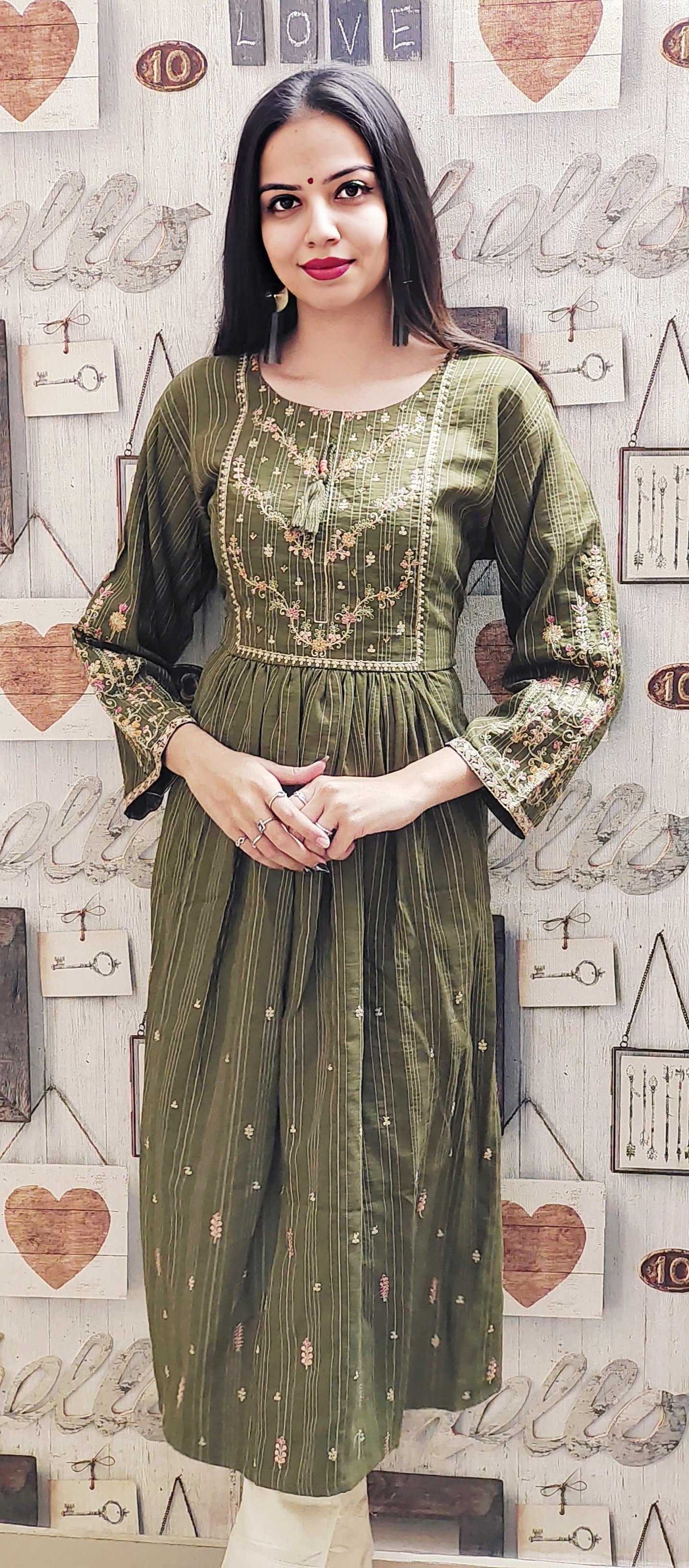 Cording kurti Design