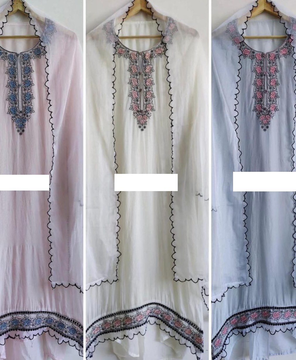 Neck Top Duppata Design