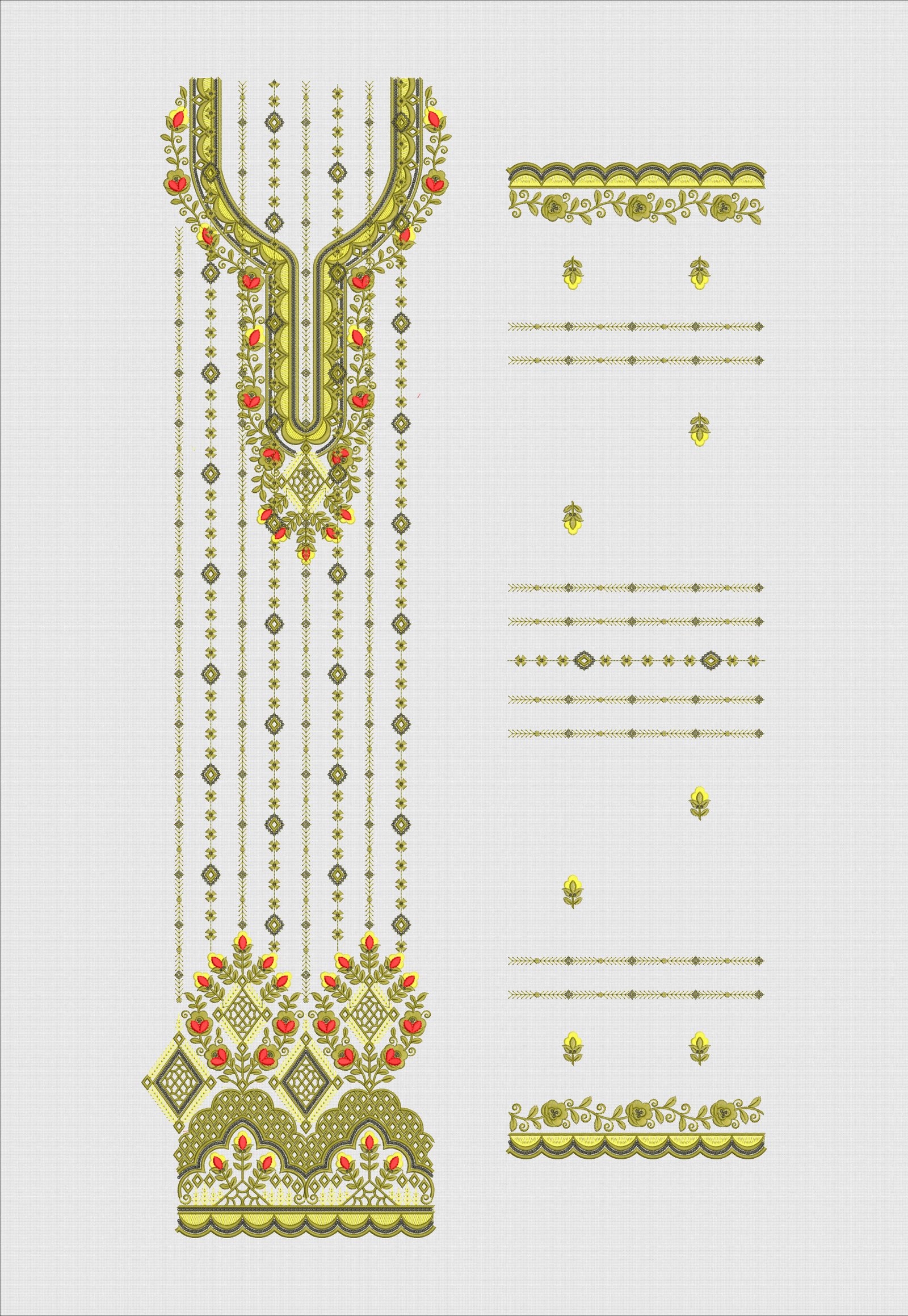 Neck Top Duppata sequince