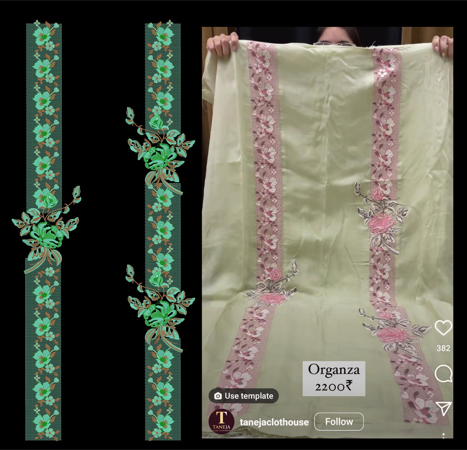 Neck Top Duppata Design