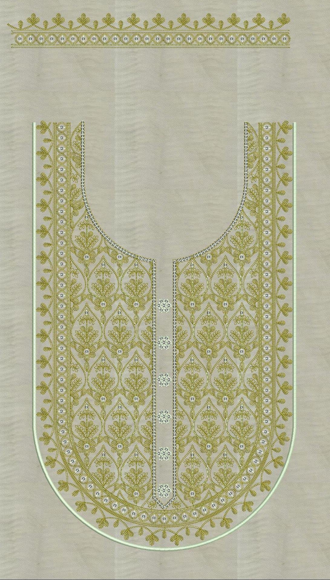 cording  & Sequince Neck