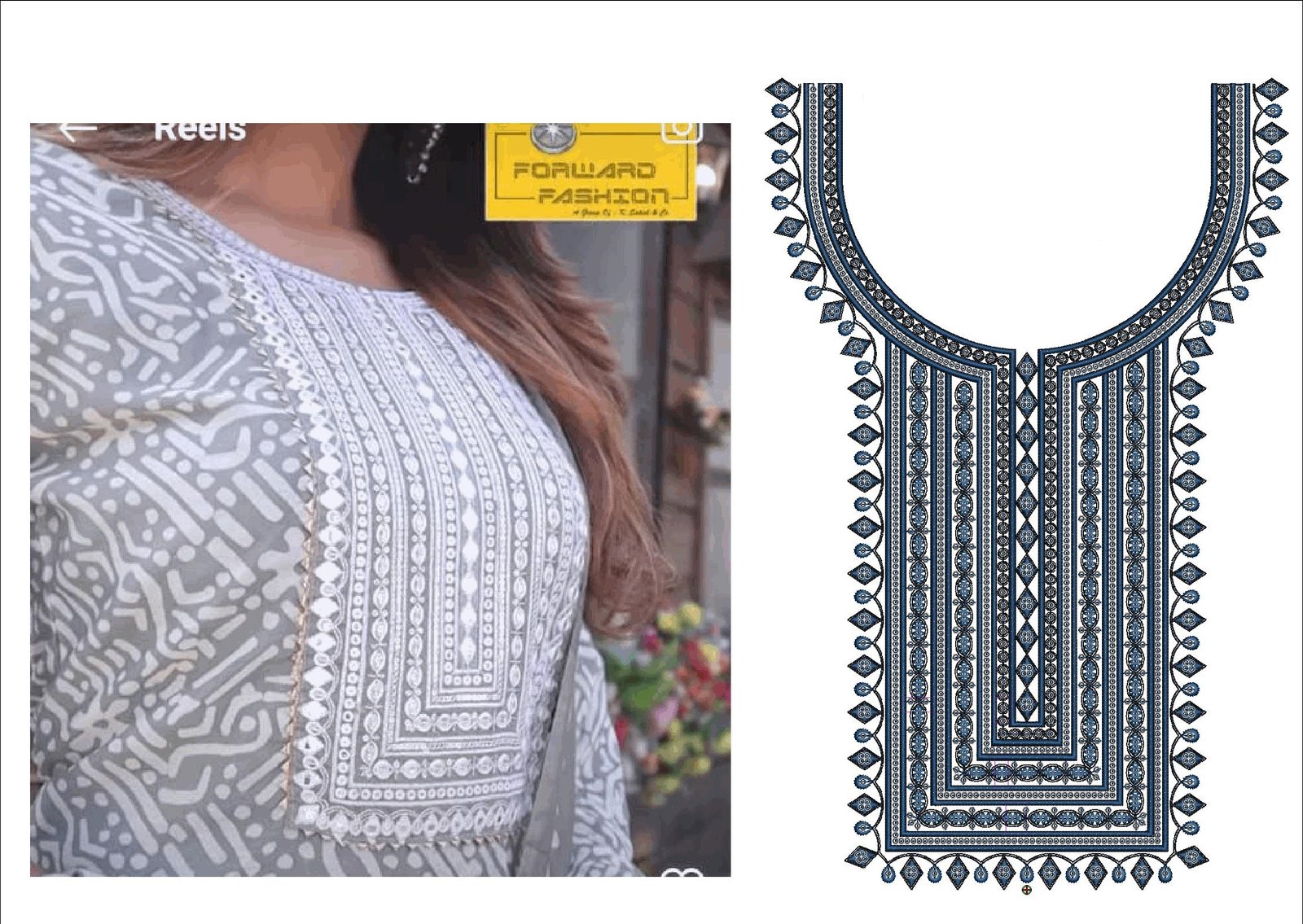 cording & Sequince Neck