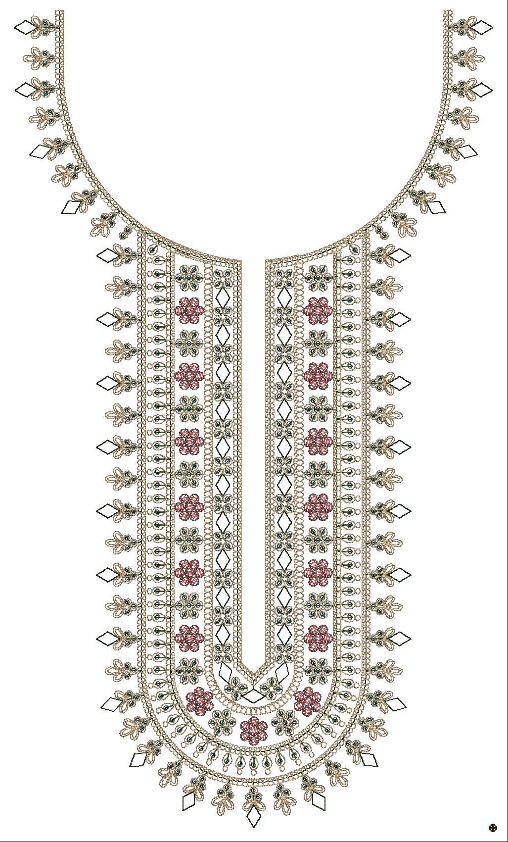 cording &  Sequince Neck