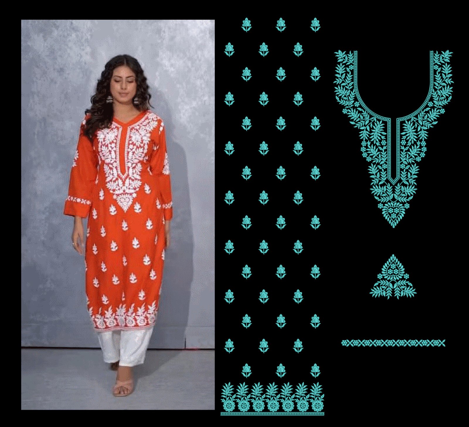 Fancy Kurti & Plazo