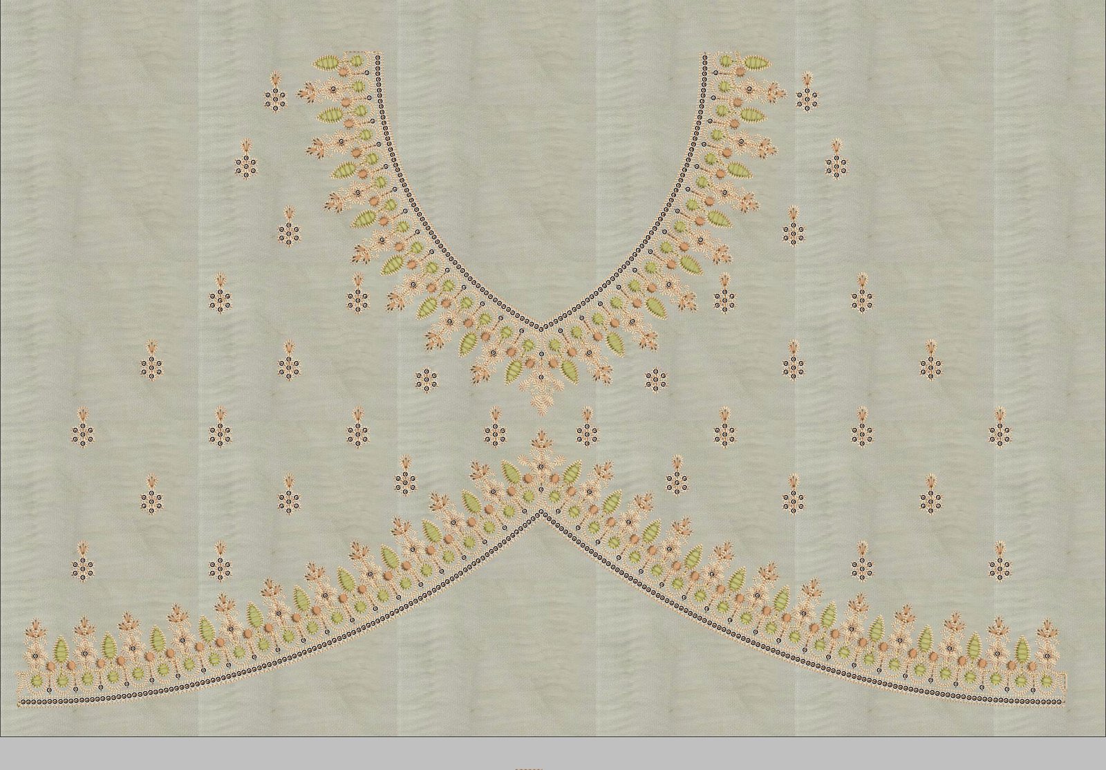 Cording and sequince choli