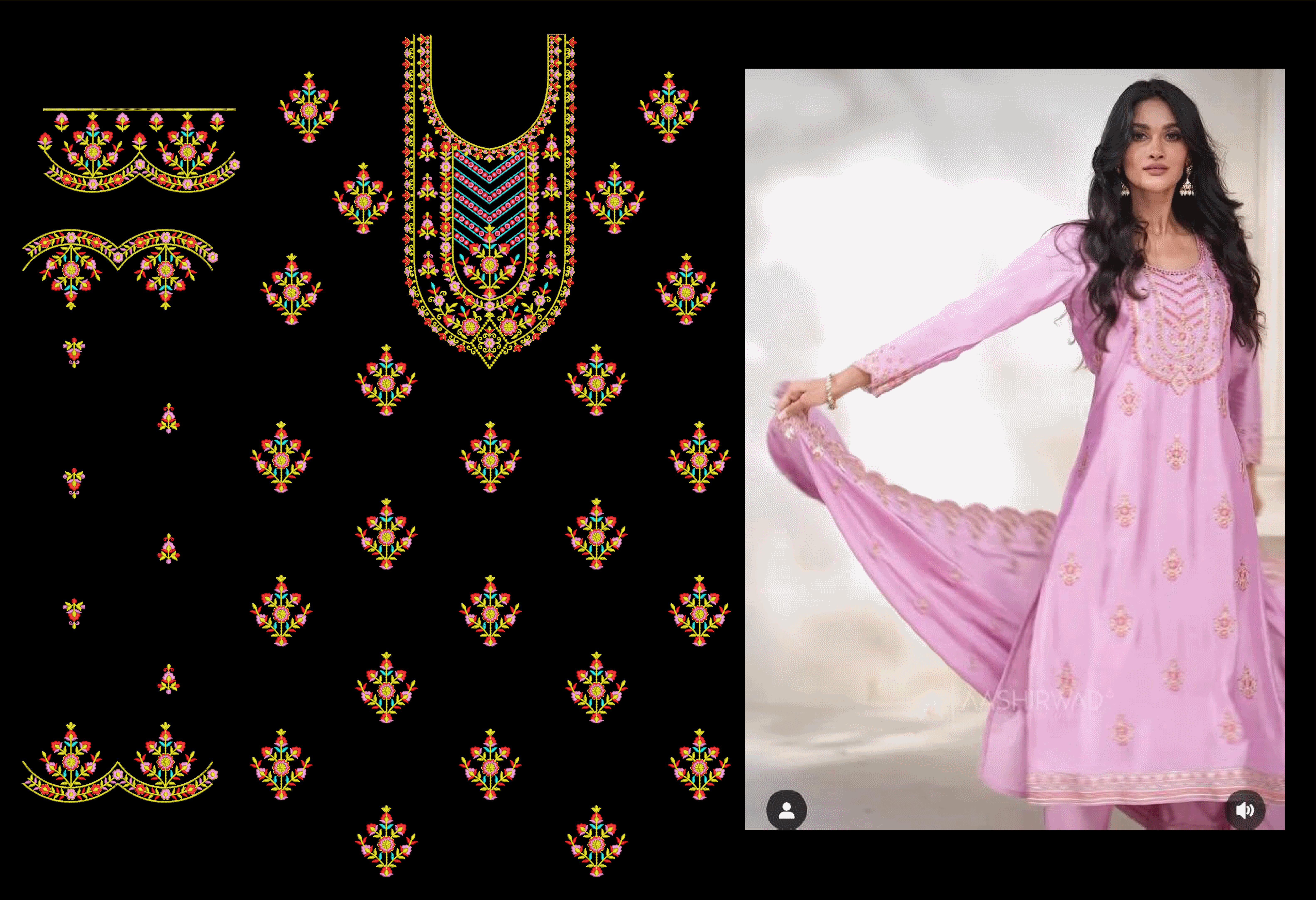Fancy Kurti & Plazo
