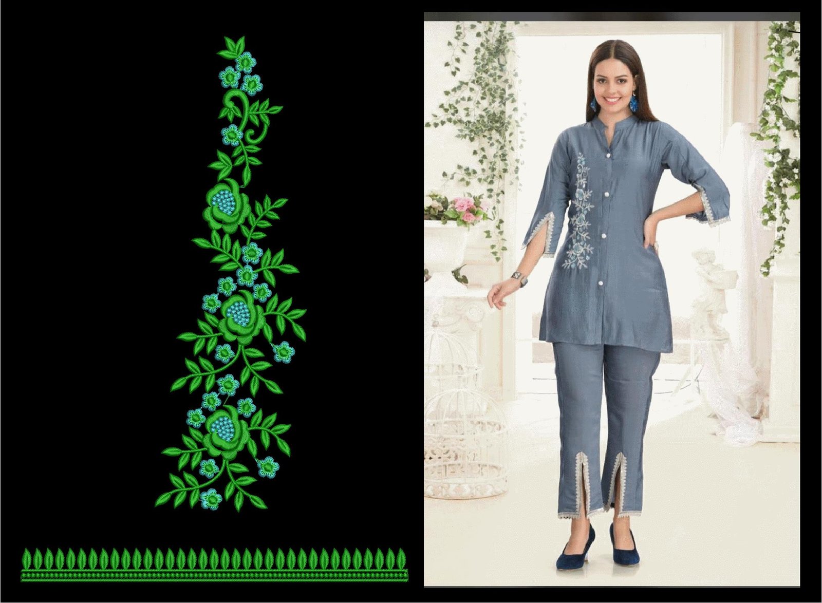 Fancy Kurti & Plazo