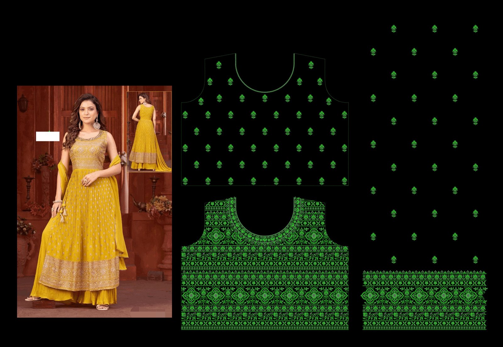 Sequince Ghaghara choli