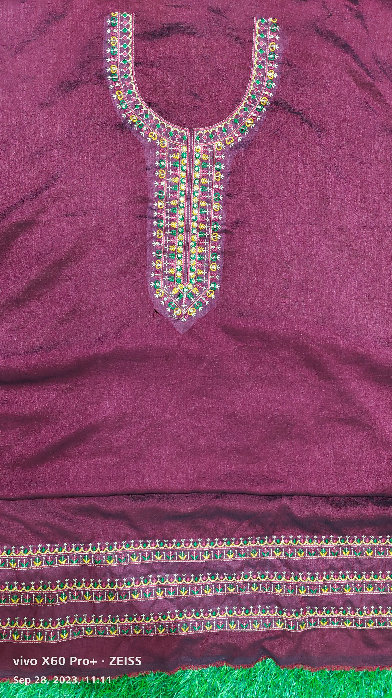 Neck Top Duppata Design