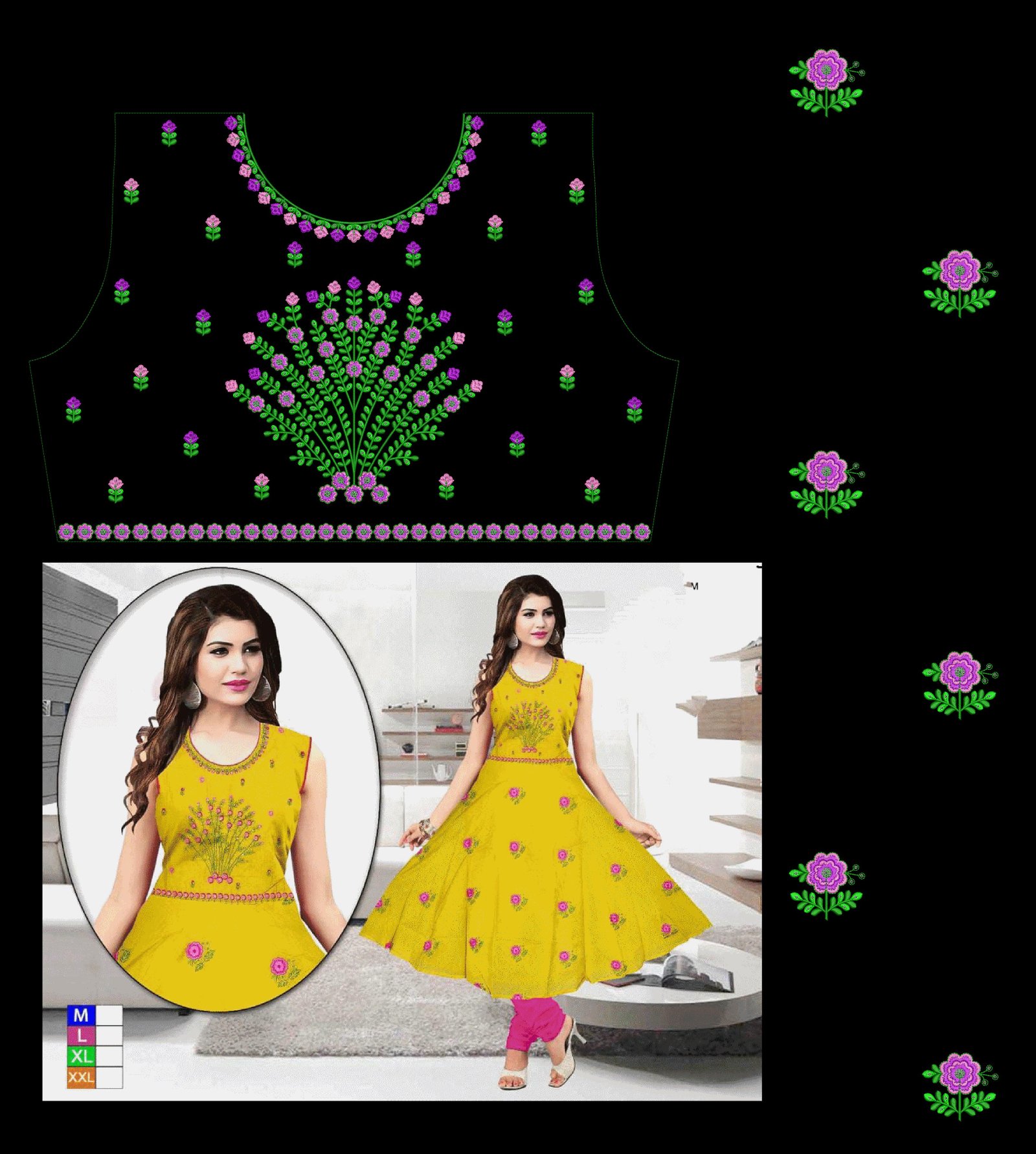 Sequince Ghaghara choli