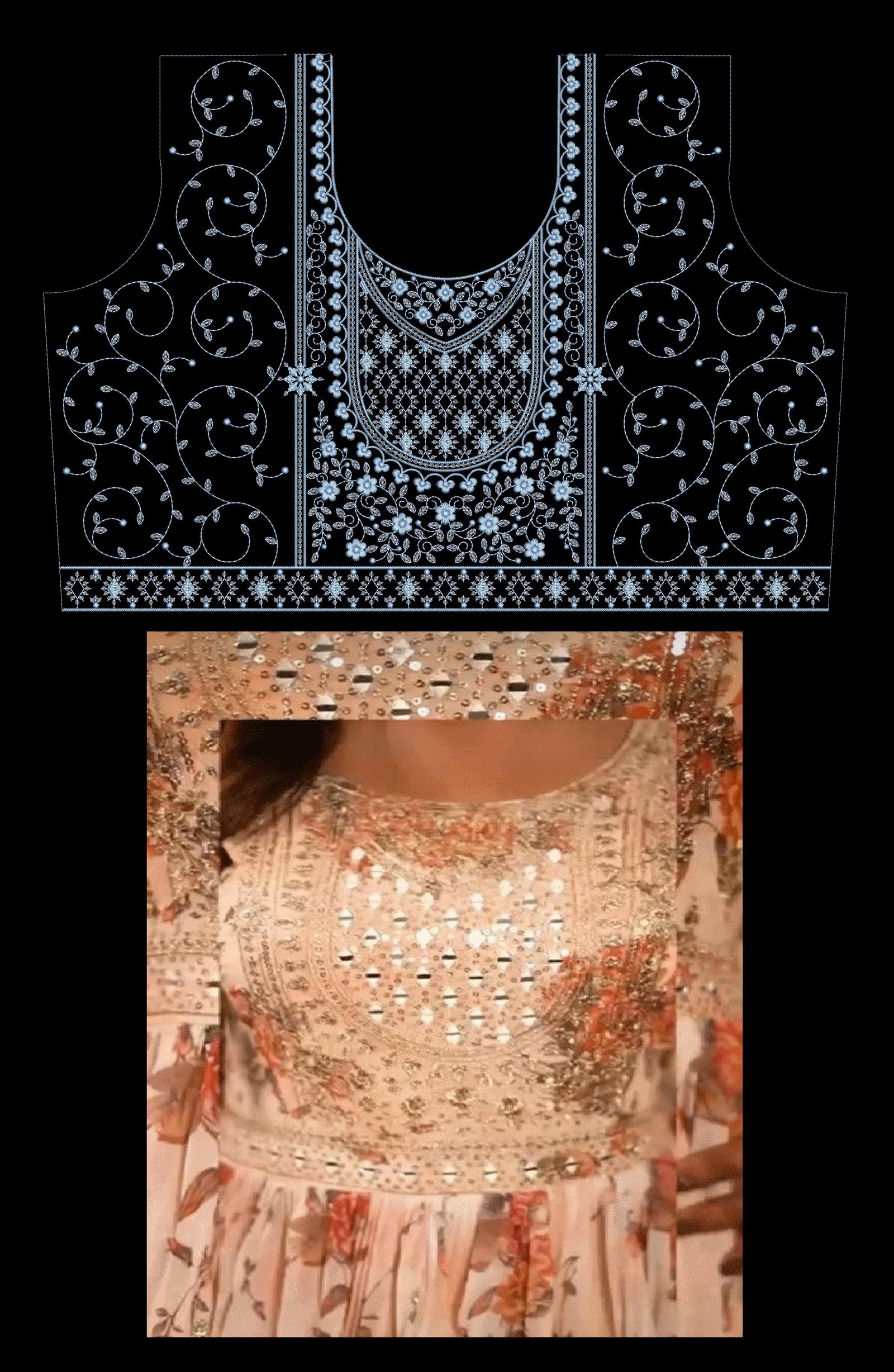 Sequince Ghaghara choli