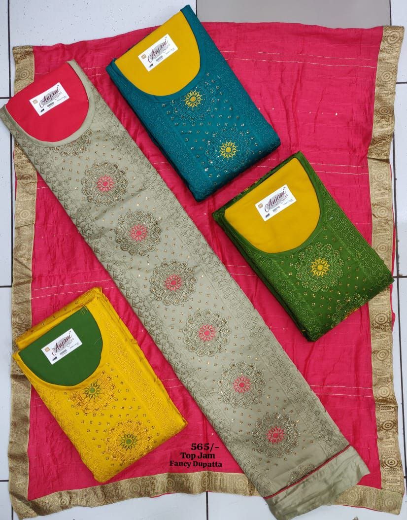 Neck Top Duppata Design