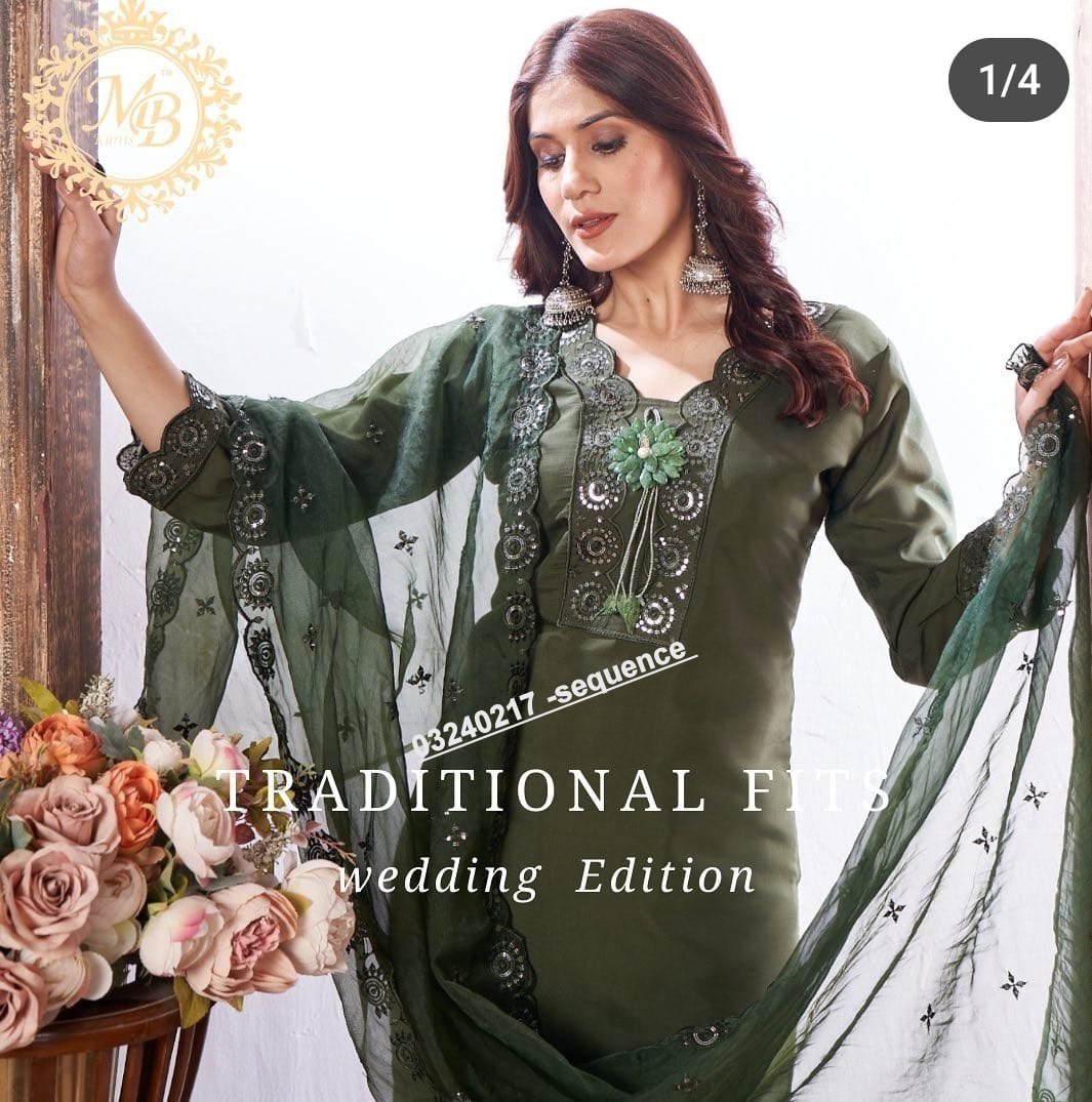 fancy neck & dupatta