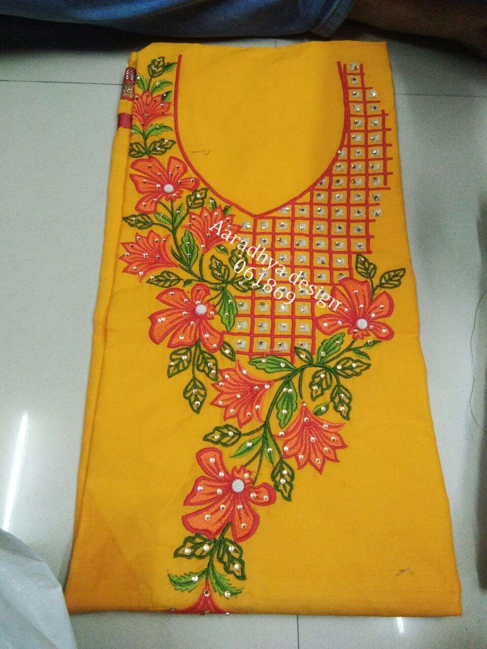 Neck Top Duppata Design