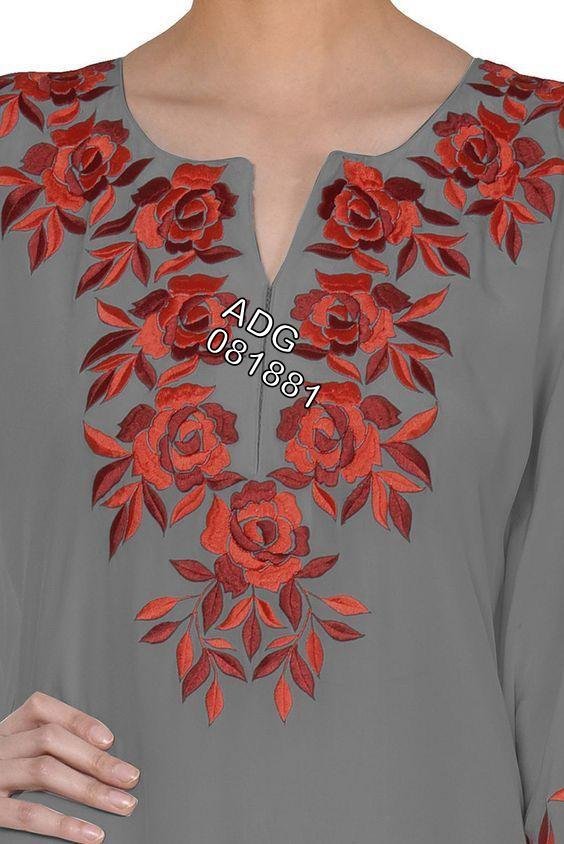 Neck Top Duppata Design