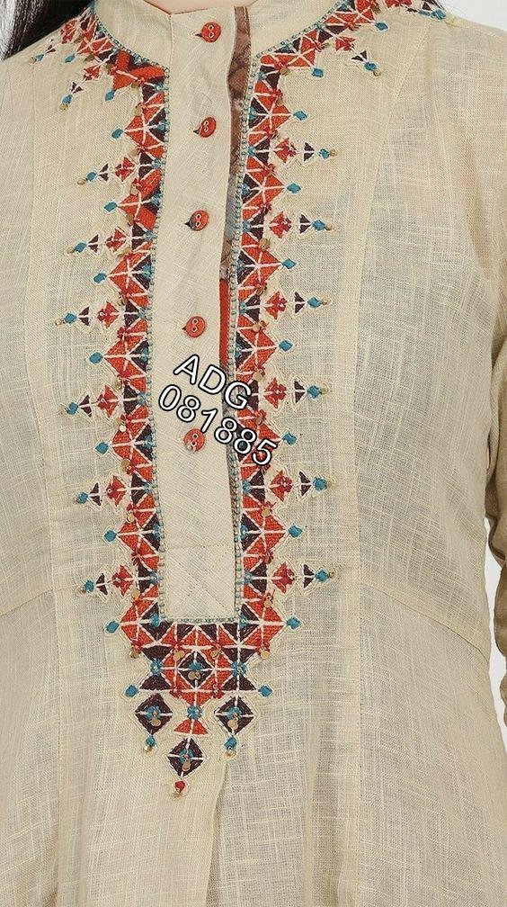 Neck Top Duppata Design