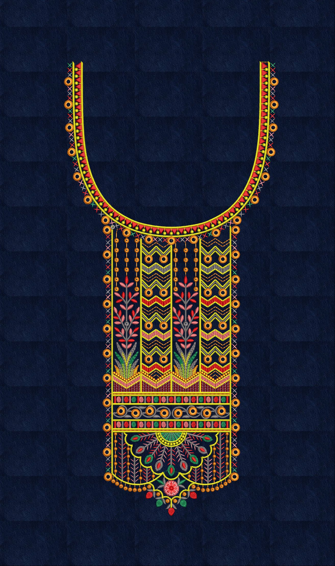 FANCY TOP  NECK