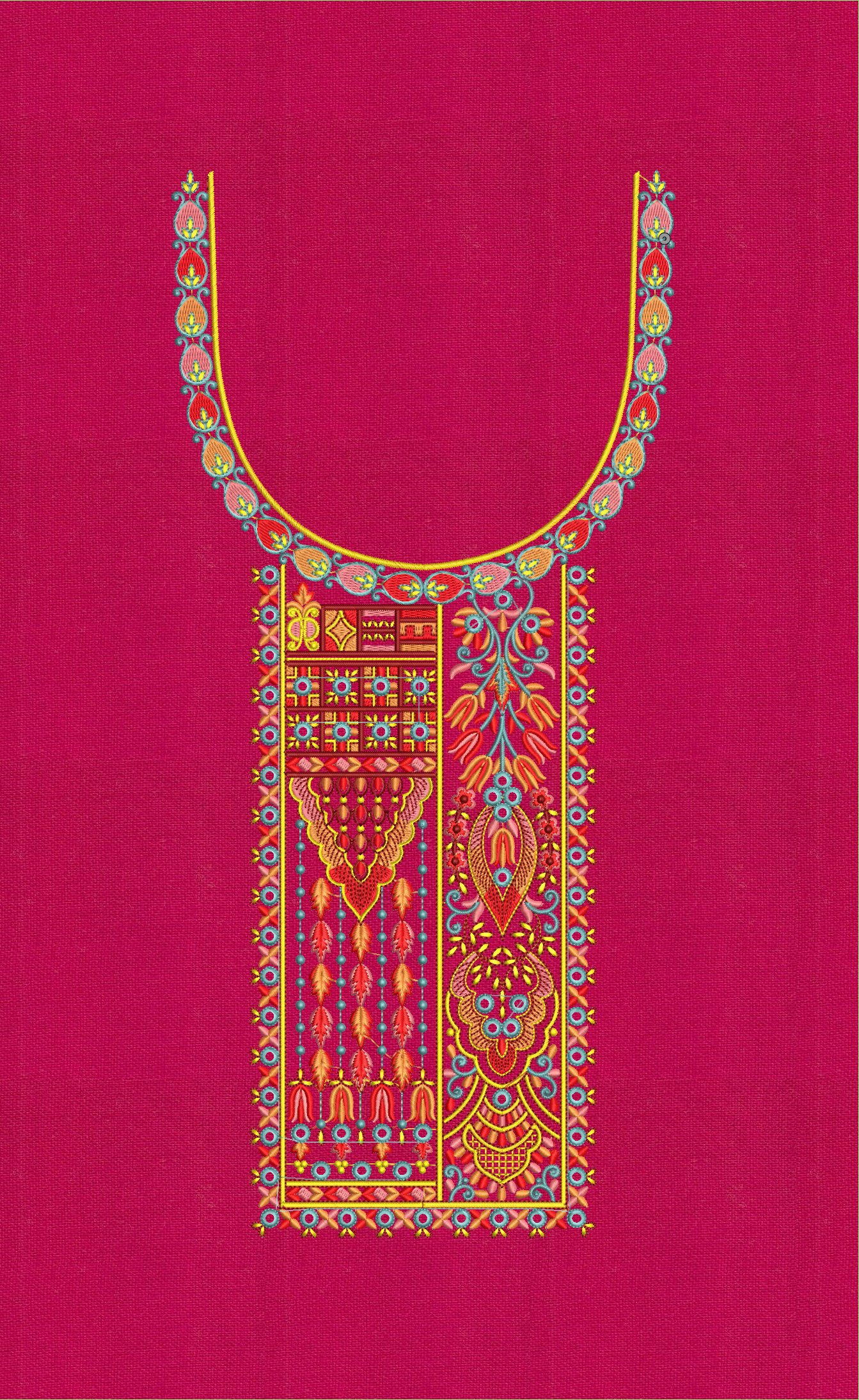 FANCY KURTI  NECK