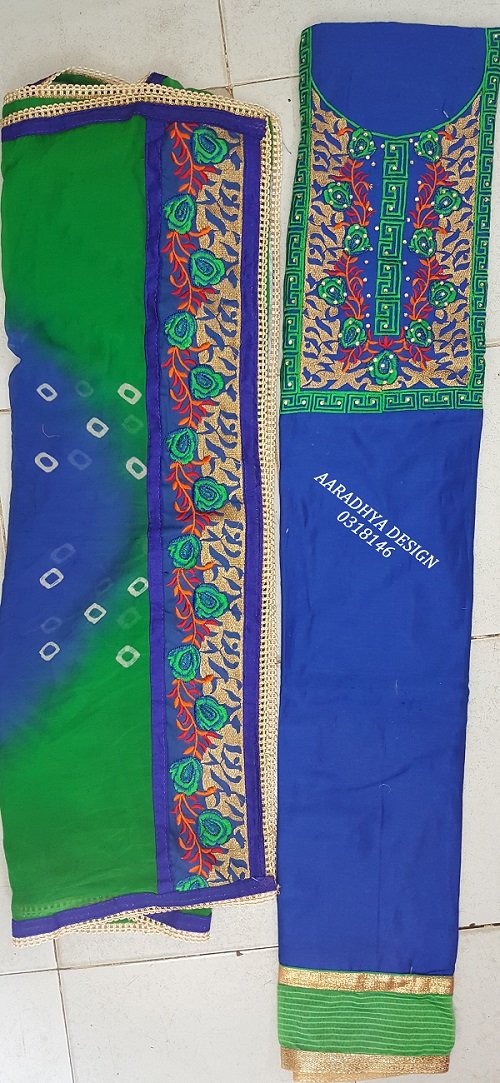 Neck Top Duppata Design