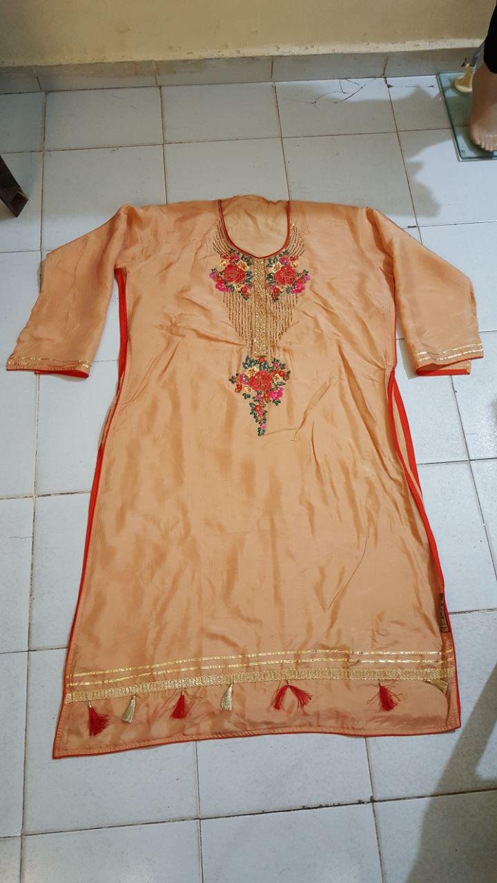 Neck Top Duppata Design