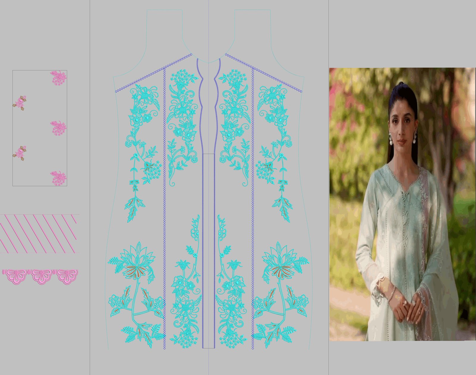 fancy top penal & dupatta