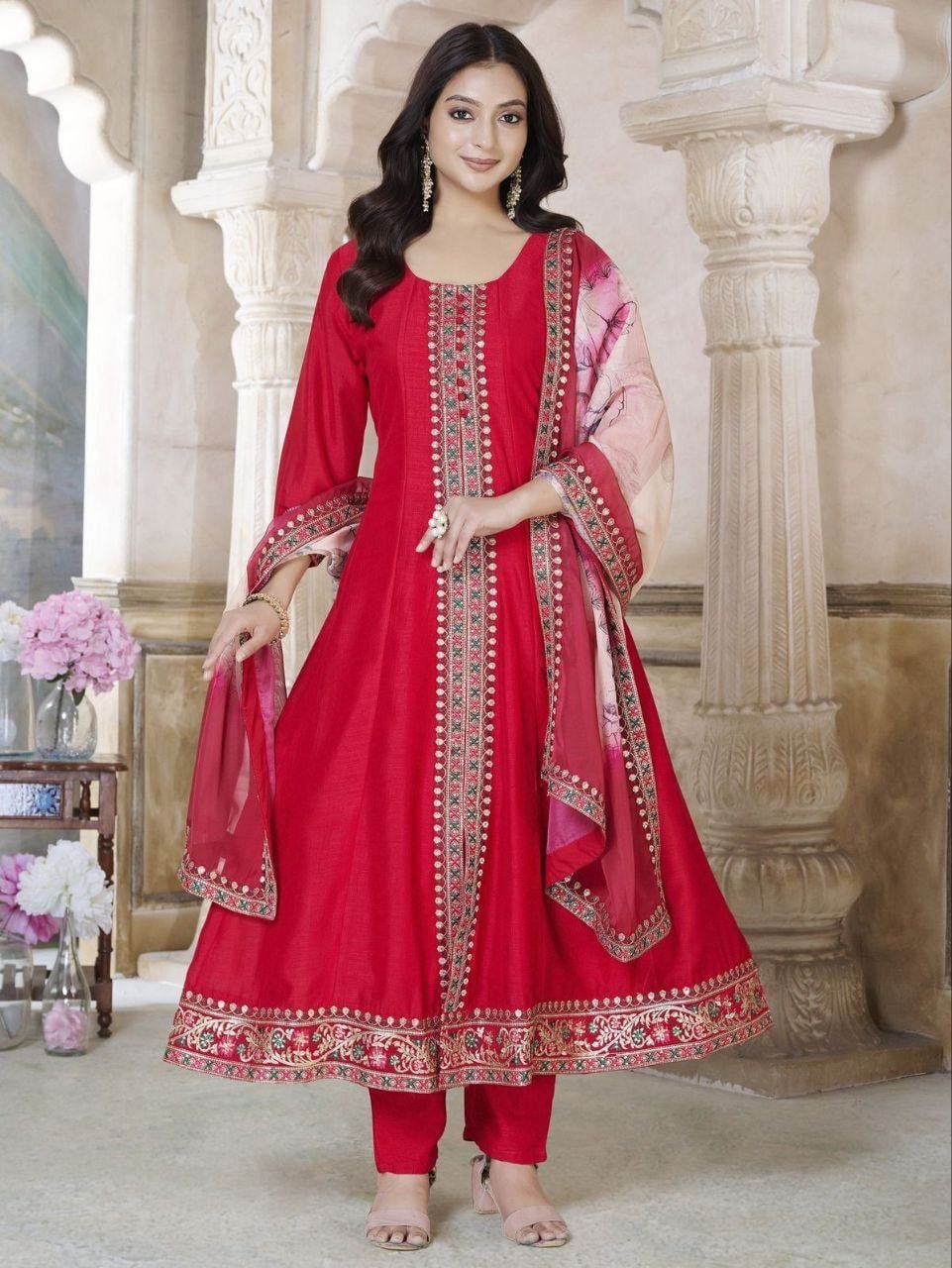 Fancy top & dupatta