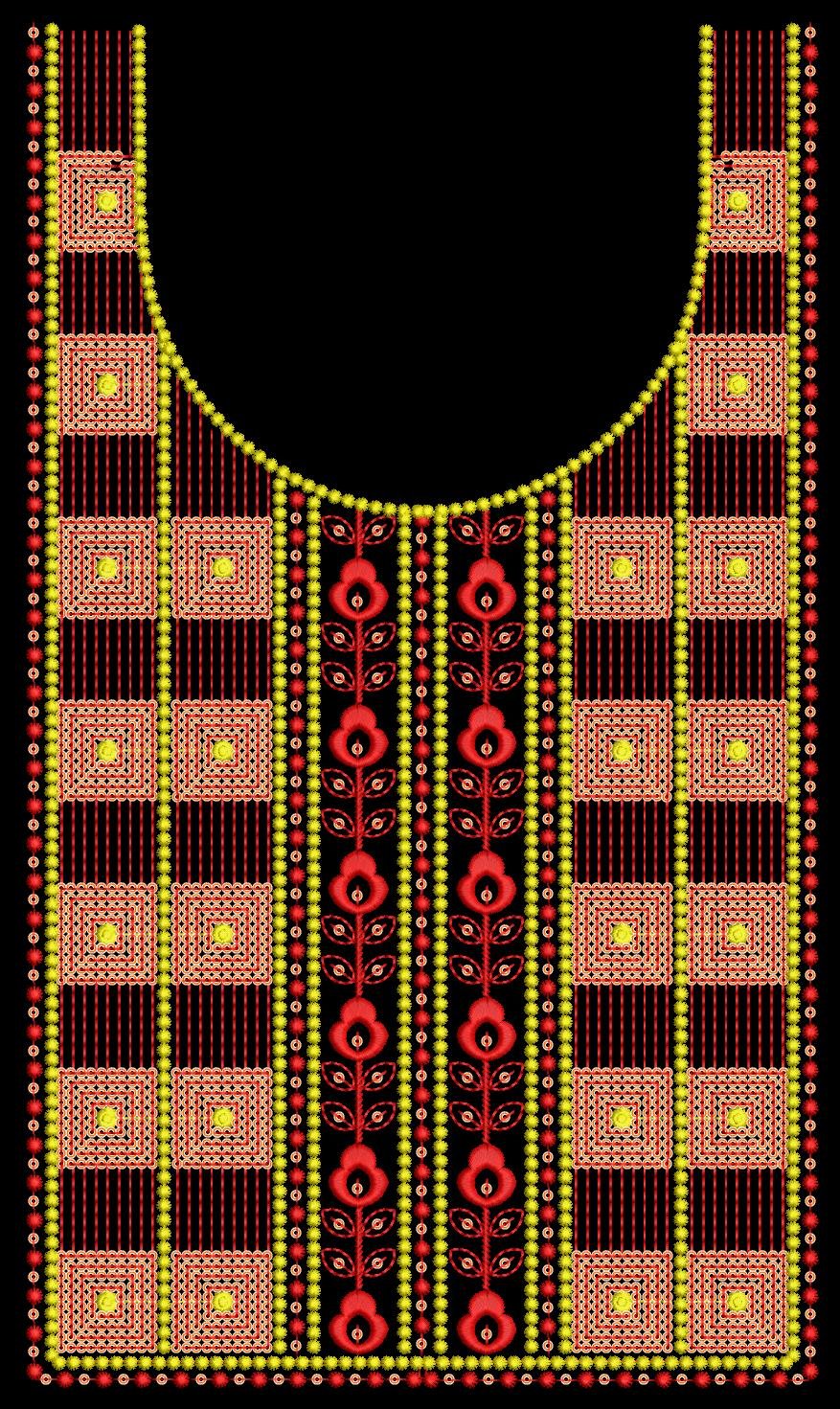 fancy kurti neck