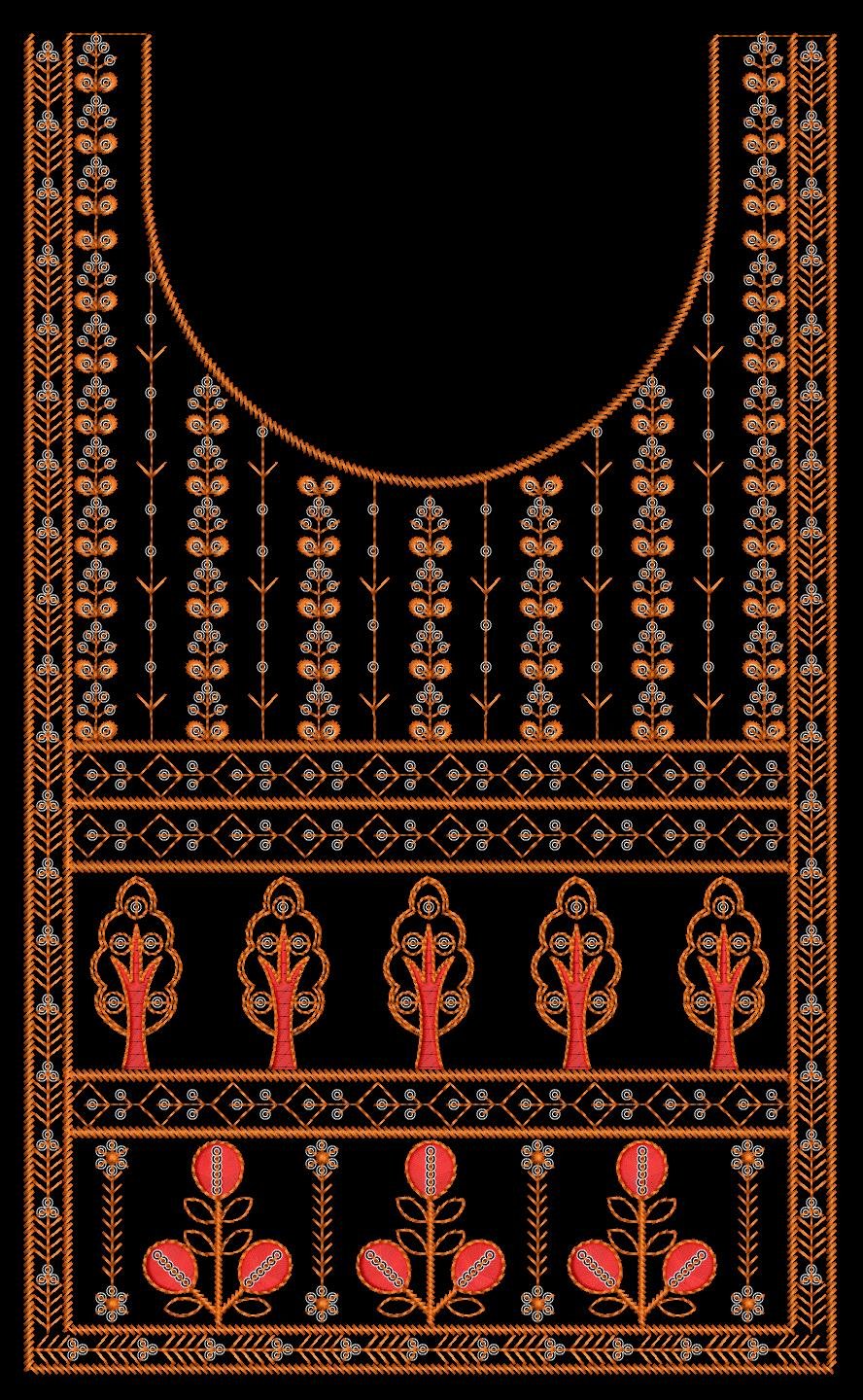 fancy kurti neck