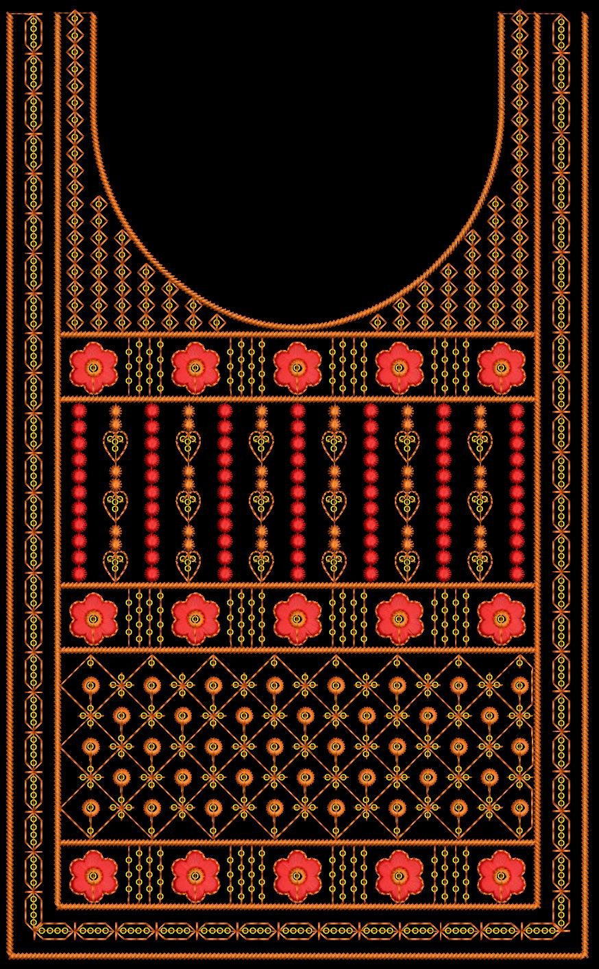 fancy kurti neck
