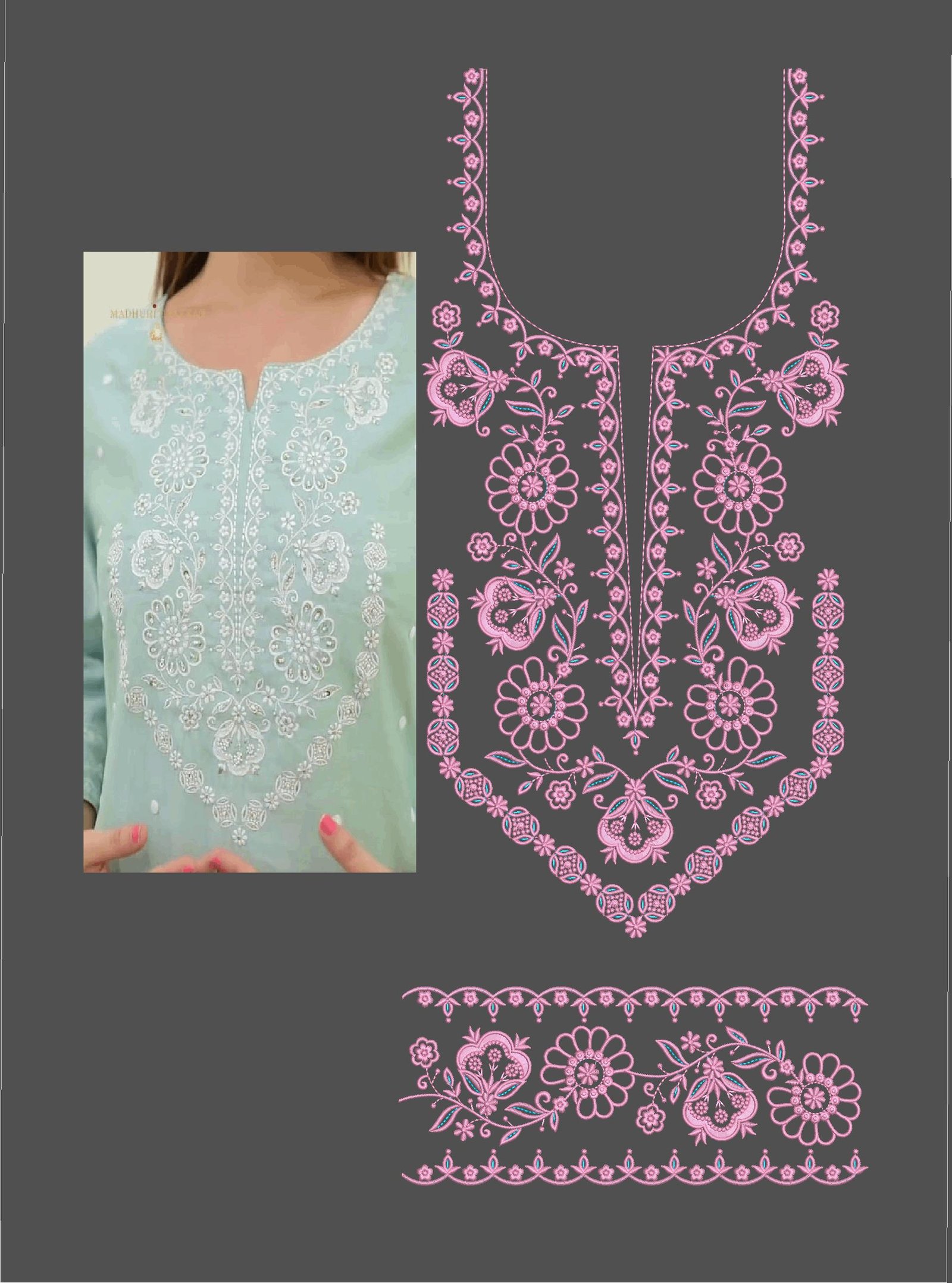 fancy top &  daman