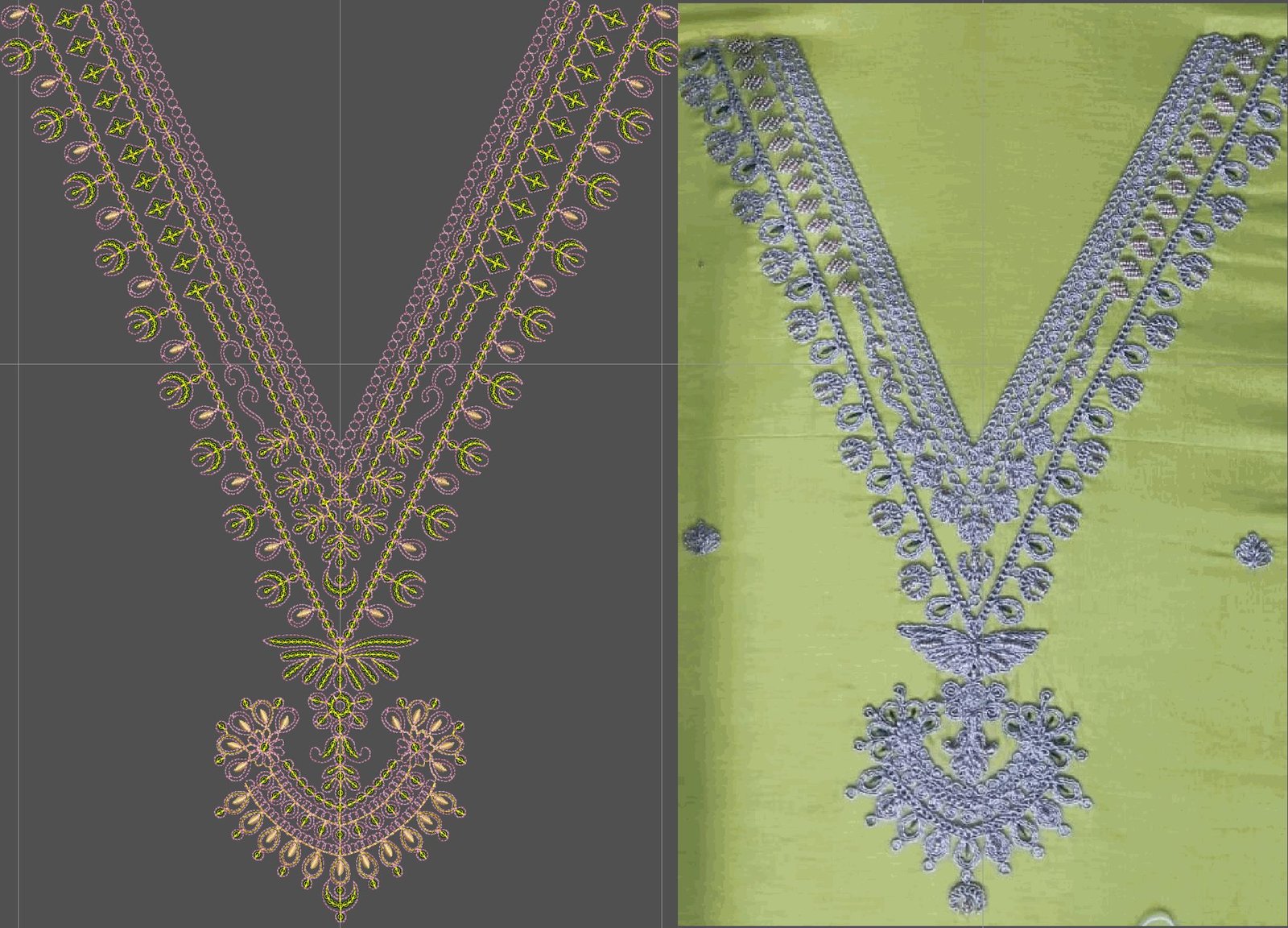fancy kurti neck