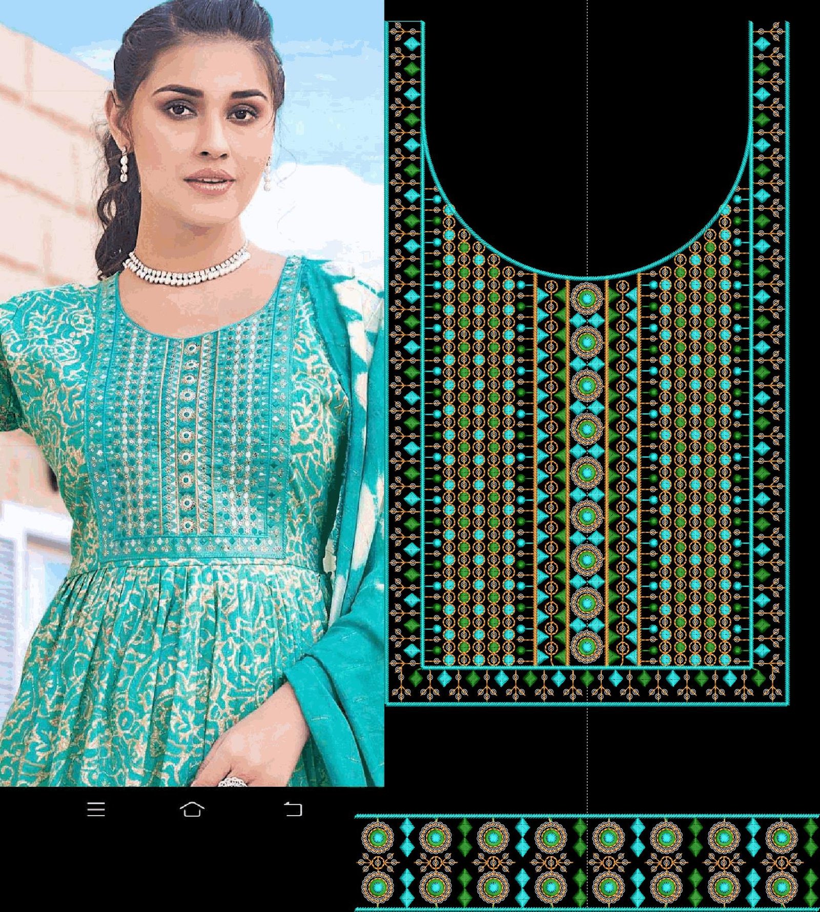 fancy kurti neck
