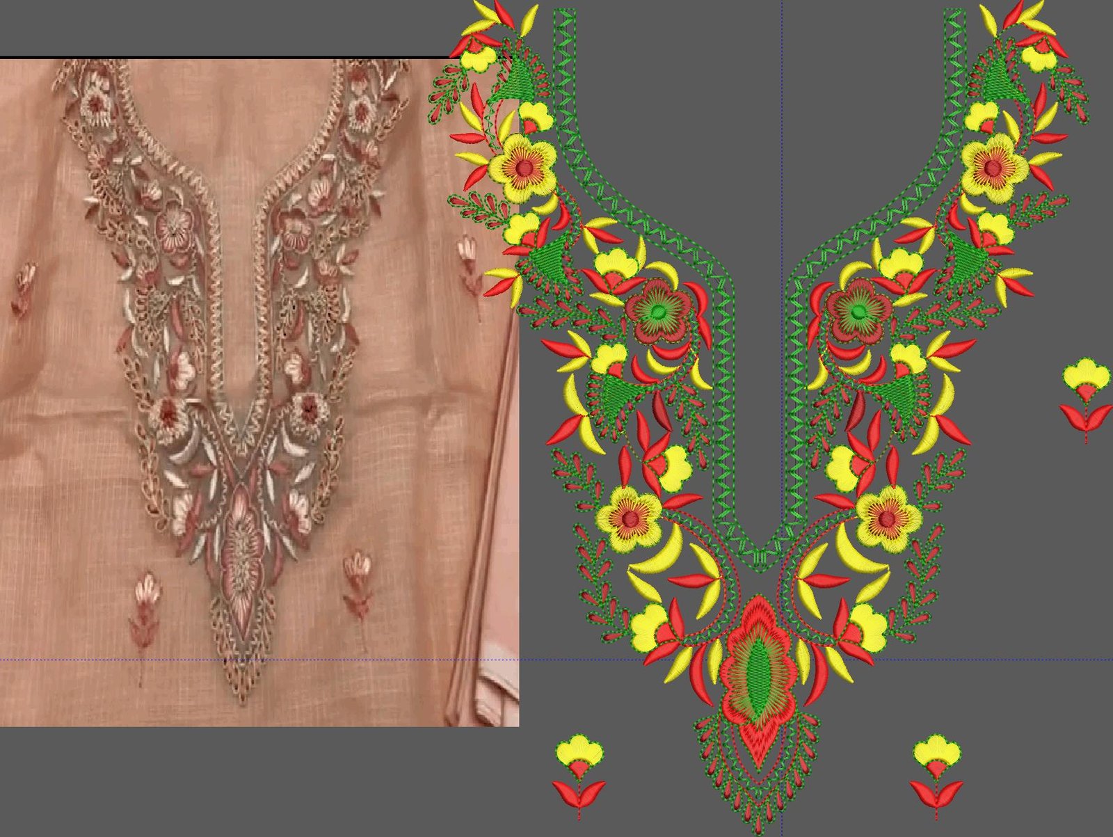 fancy kurti neck