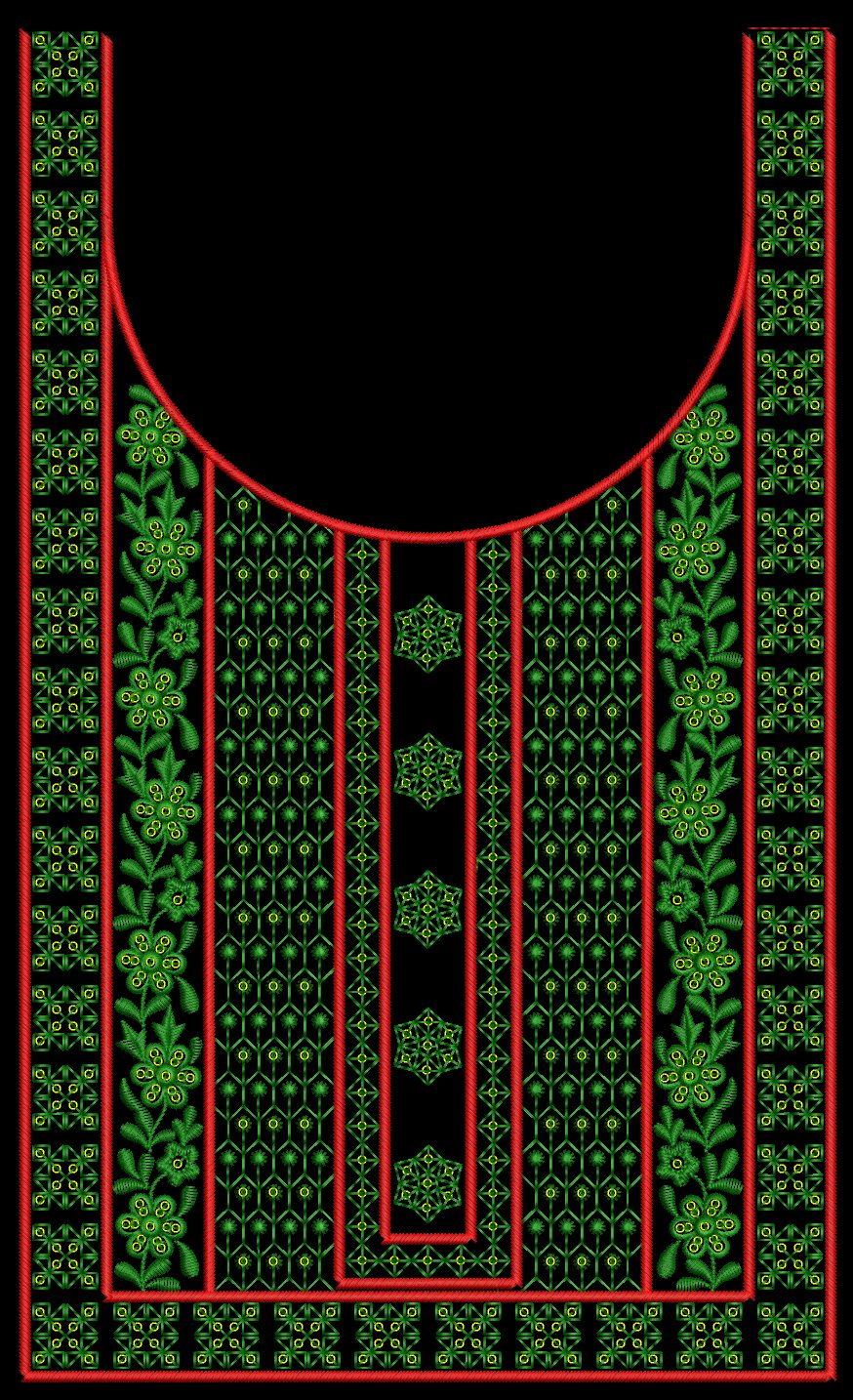 fancy kurti neck