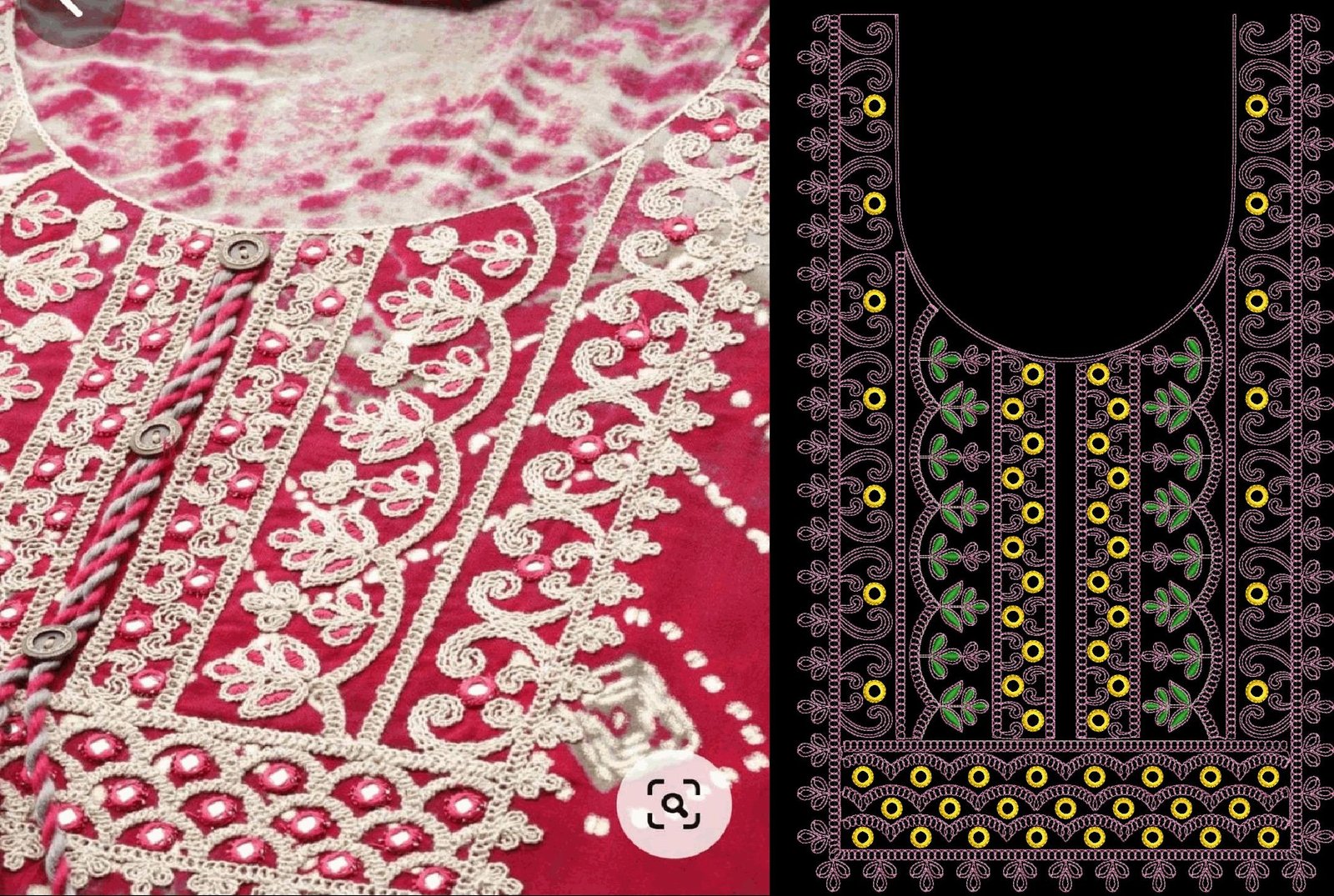 fancy kurti neck