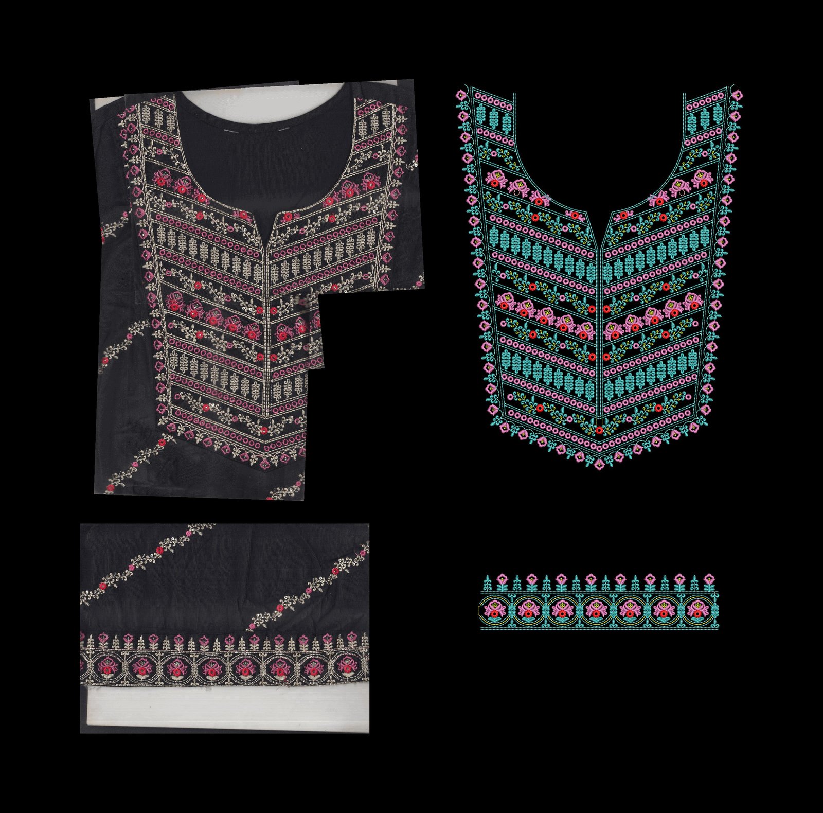 Fancy Neck+Patta Daman seq