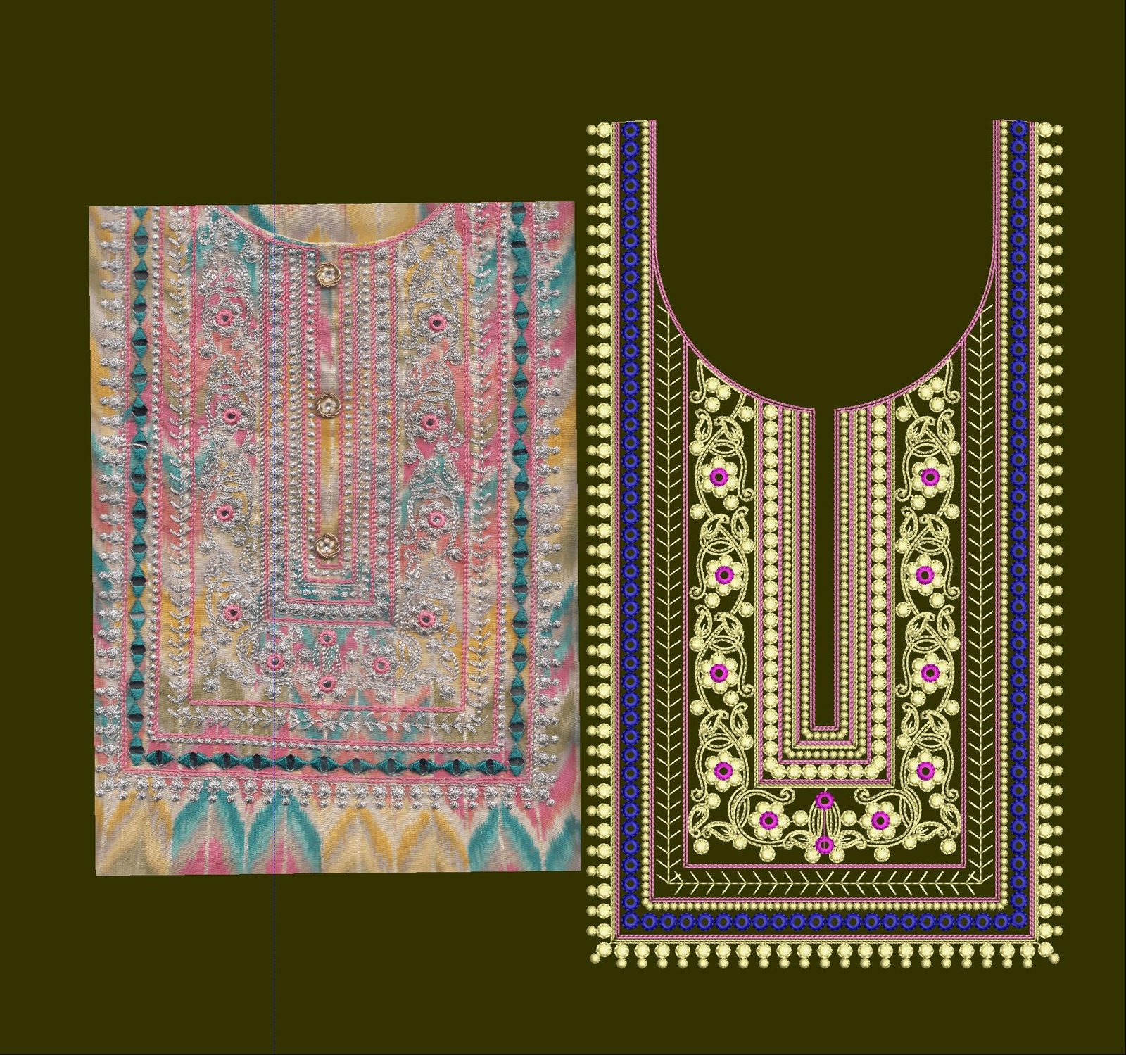 FANCY KURTI NECK