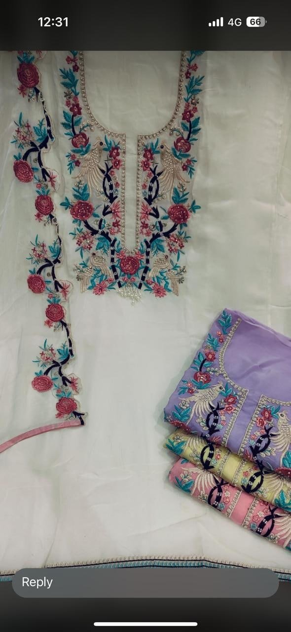 FANCY KURTI NECK PATTI DAMAN
