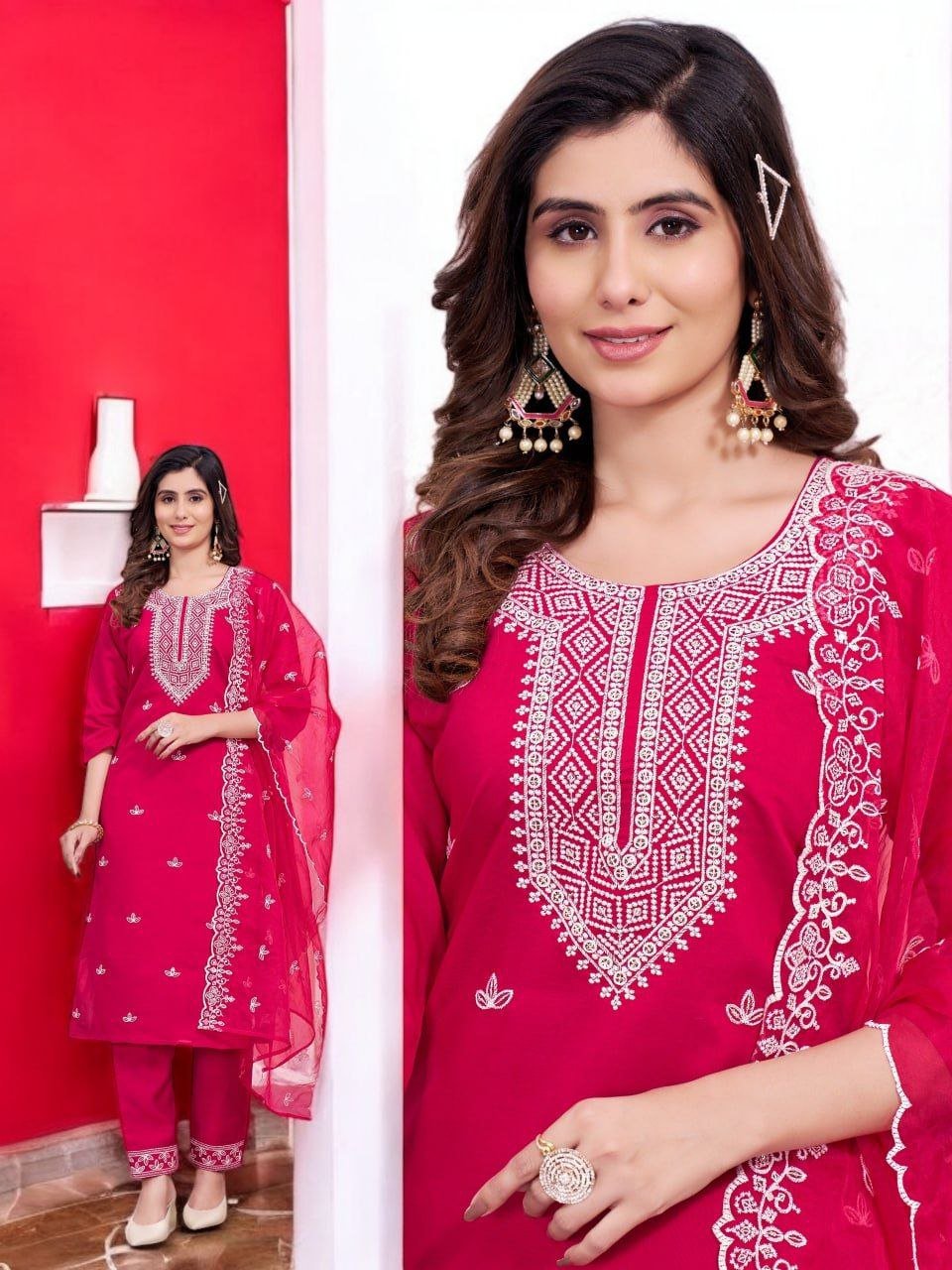 FANCY KURTI NECK PATTI DAMAN