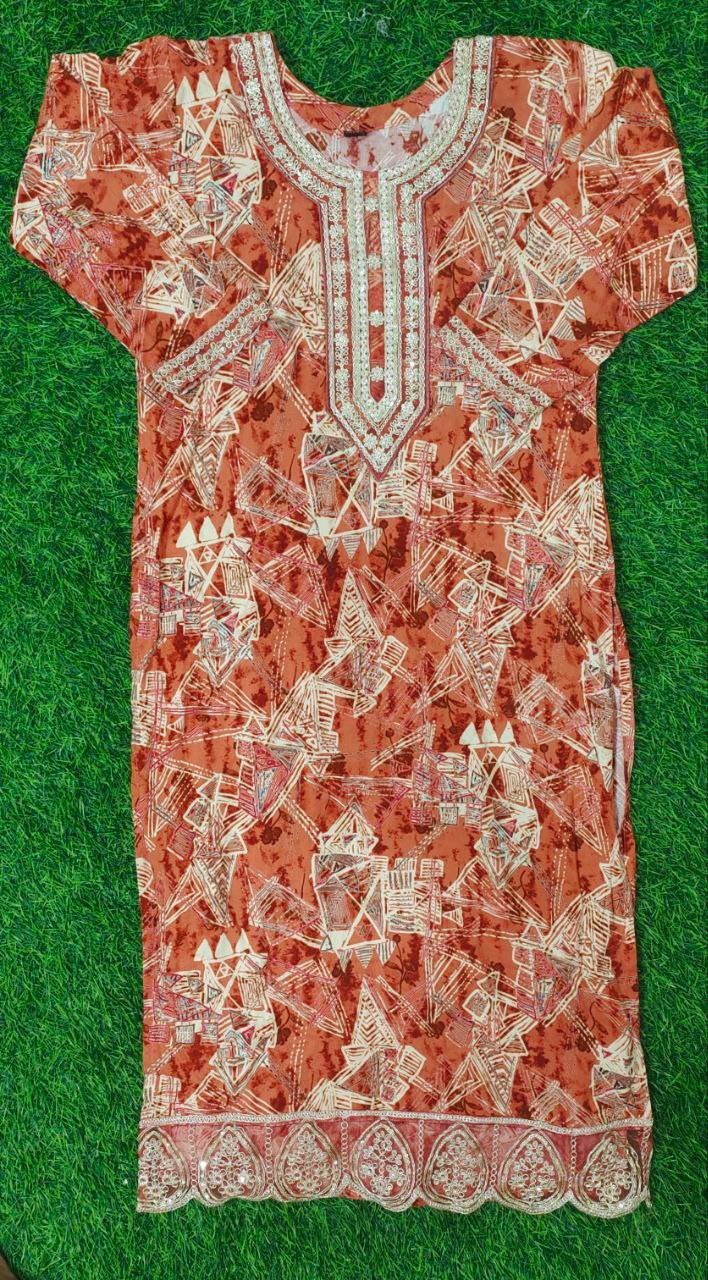 FANCY KURTI NECK PATTI DAMAN