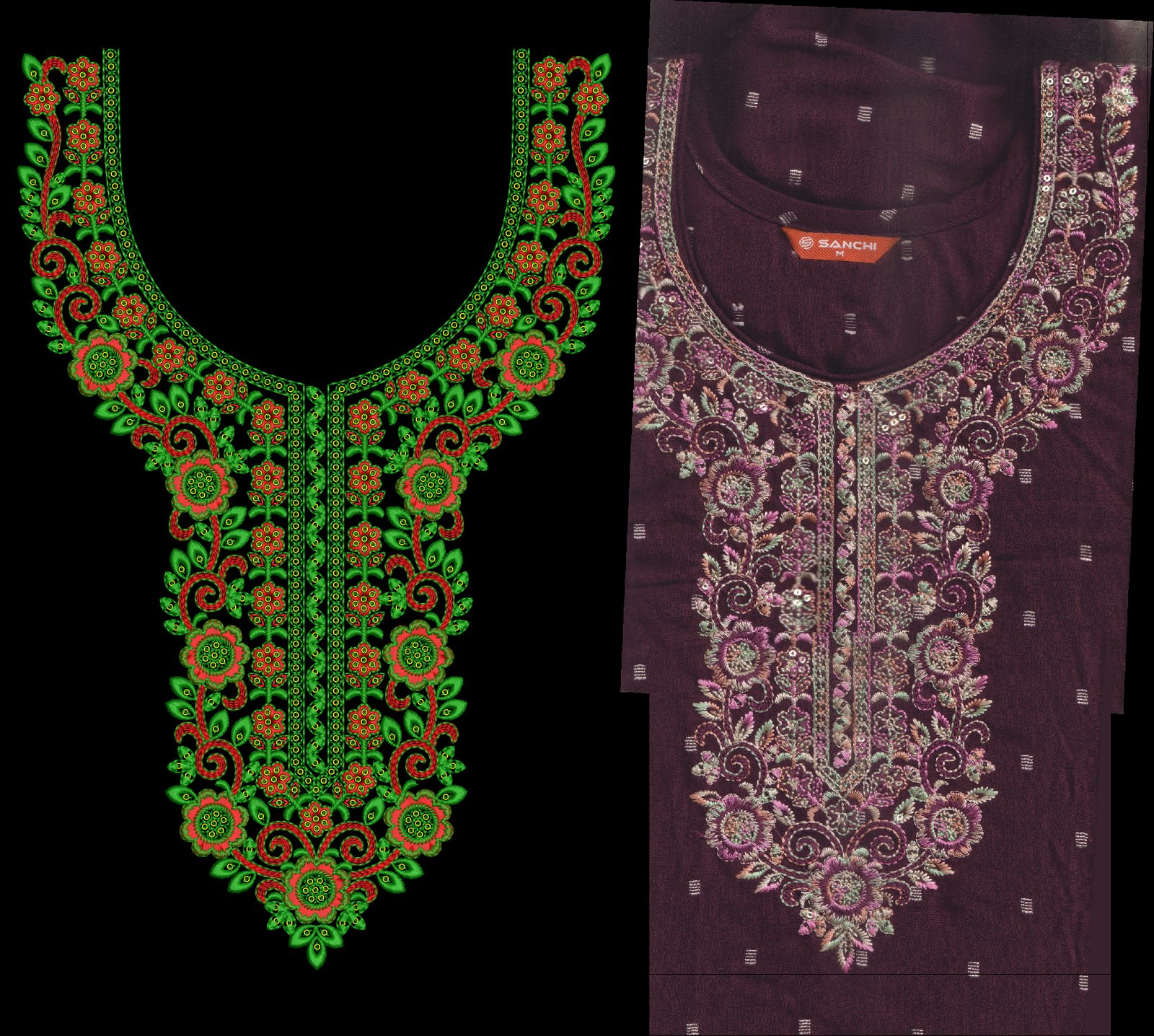 FANCY KURTI NECK